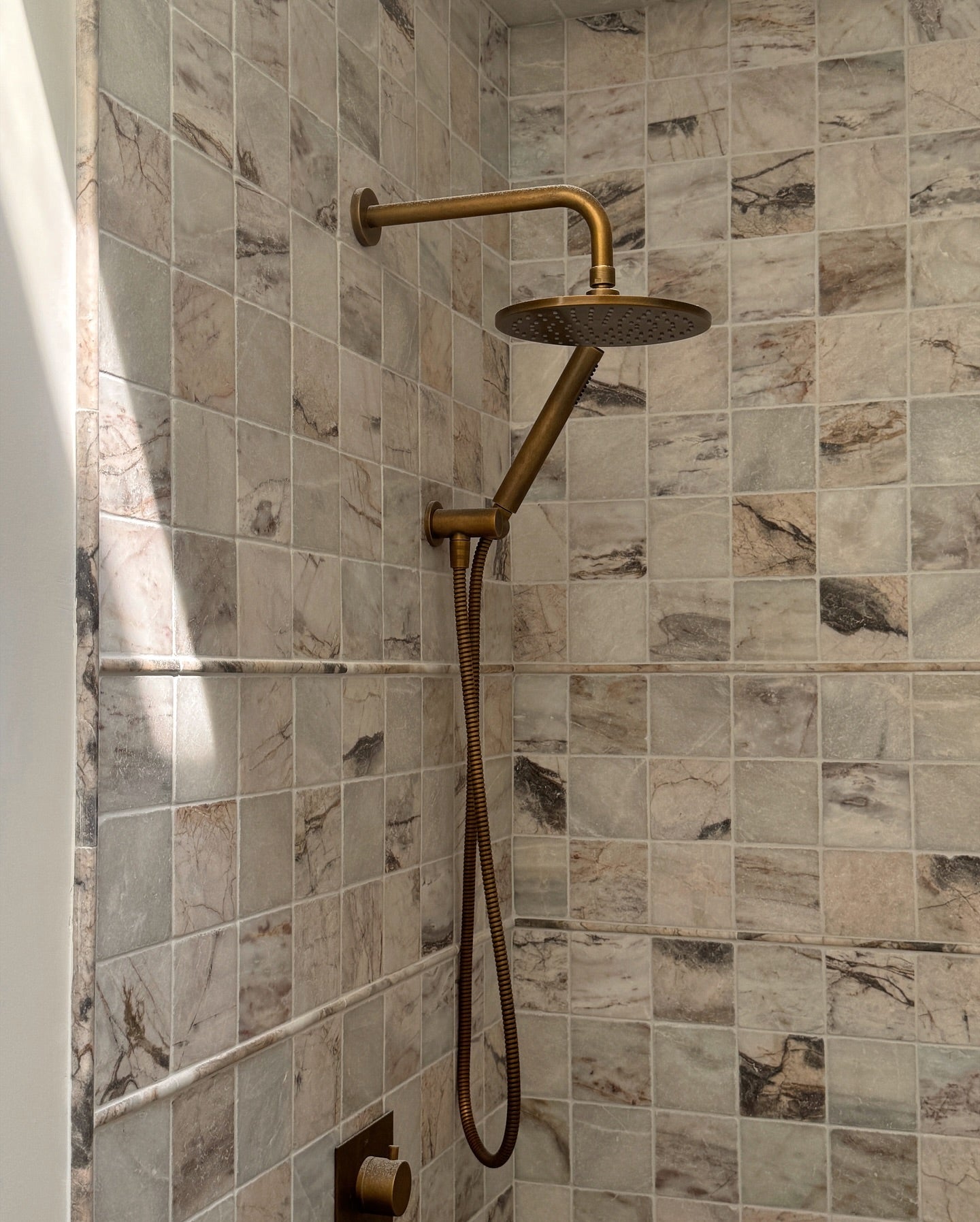 Rosewood  4" x 4" Tumbled - Castelli Marble