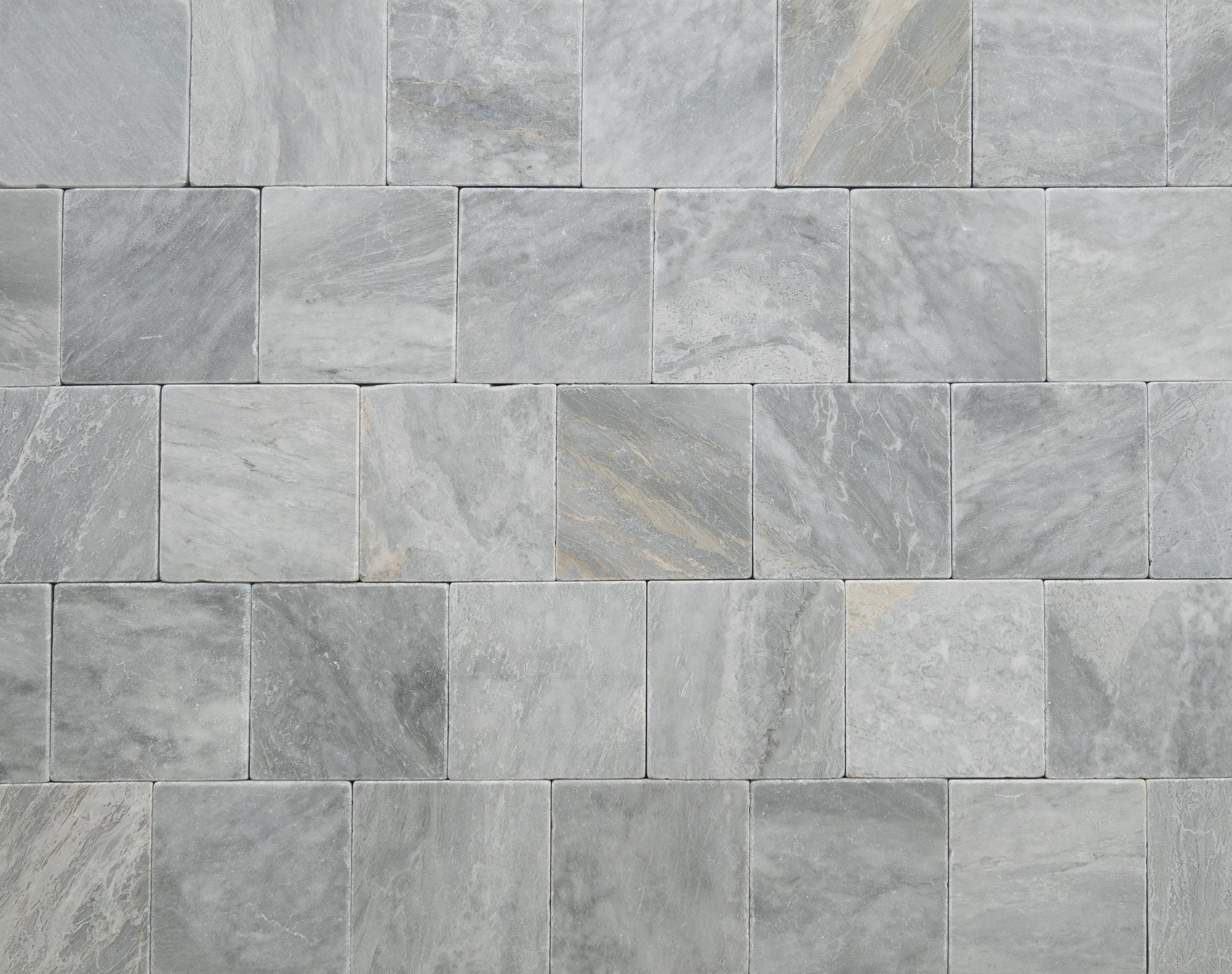 Bardiglio Lite 4"x4" Tumbled - Castelli Marble