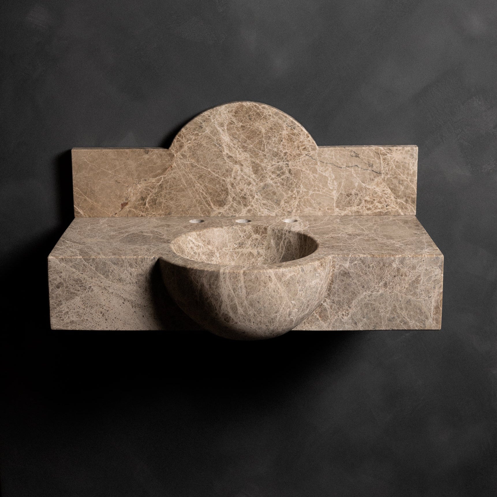 Breccia Paradiso Athena floating sink - Castelli Marble