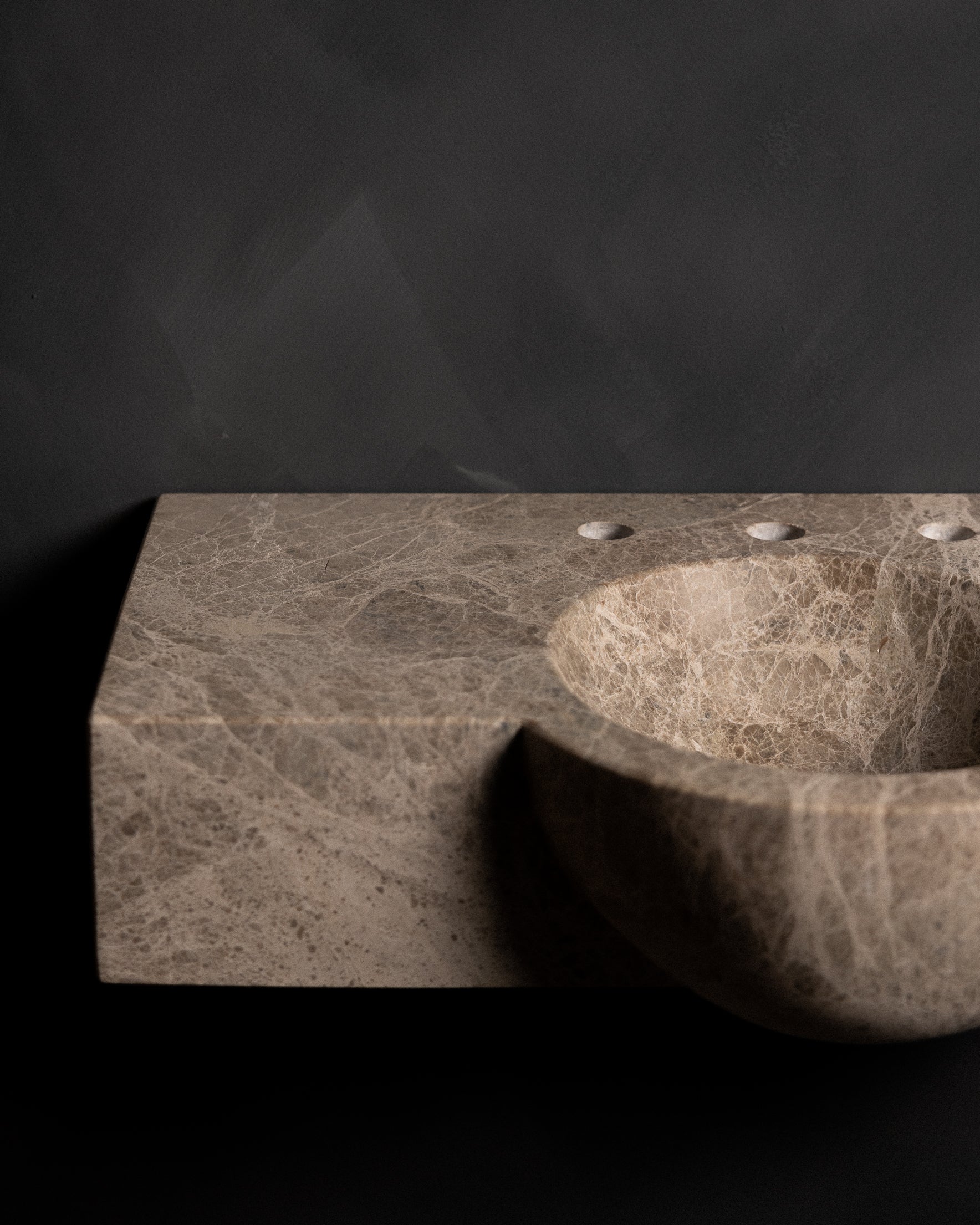 Breccia Paradiso Athena floating sink - Castelli Marble