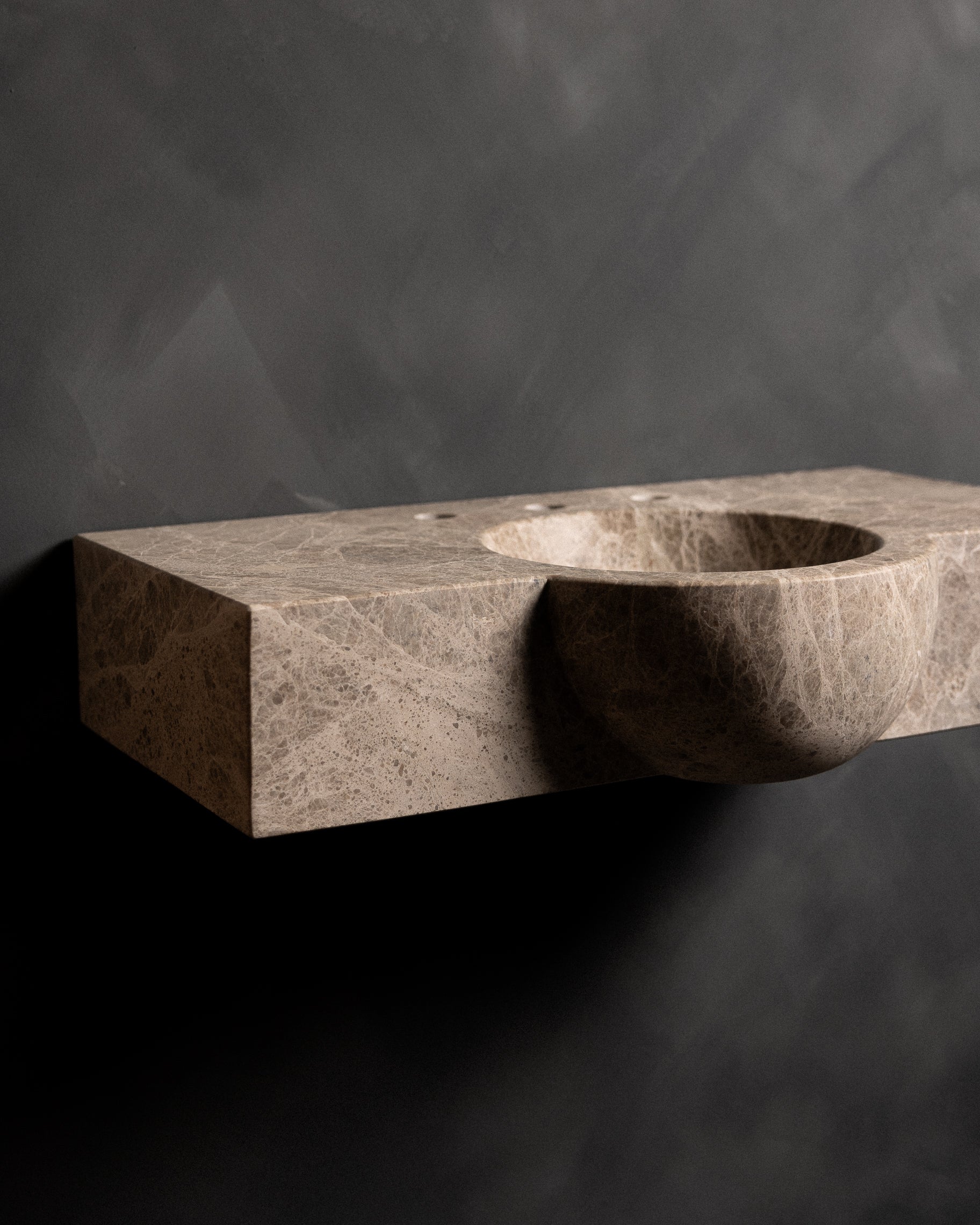 Breccia Paradiso Athena floating sink - Castelli Marble