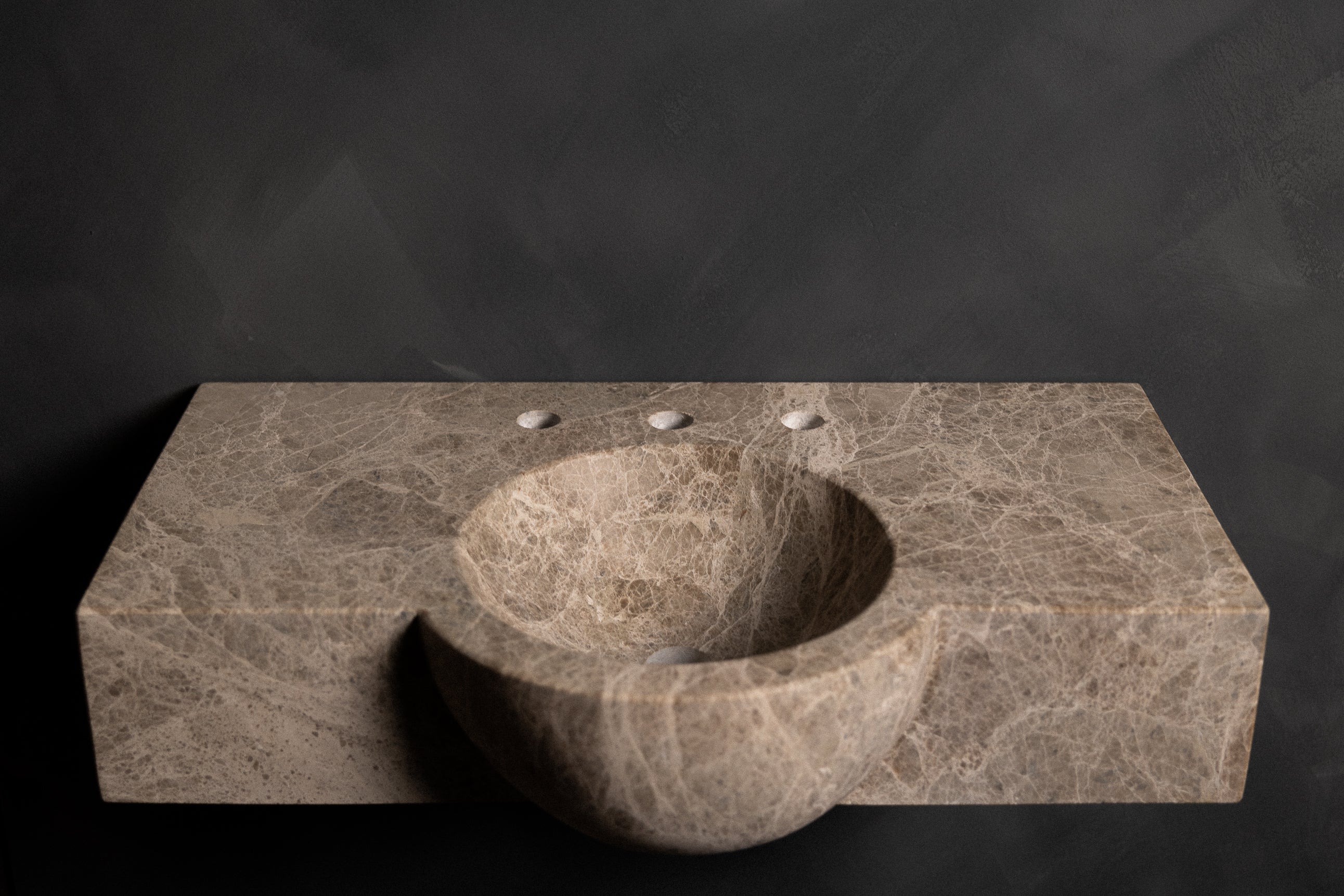 Breccia Paradiso Athena floating sink - Castelli Marble