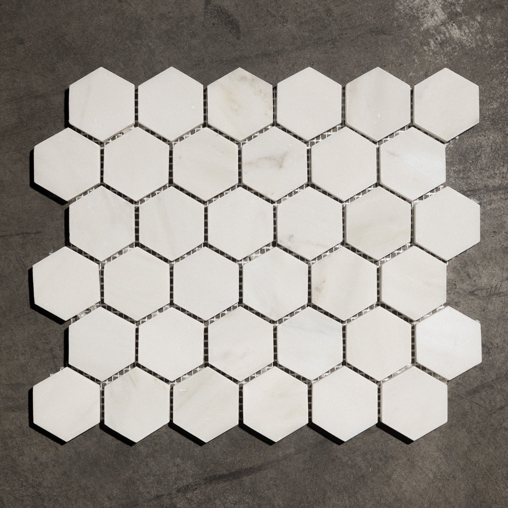 Calacatta Bianco 2" Hexagon