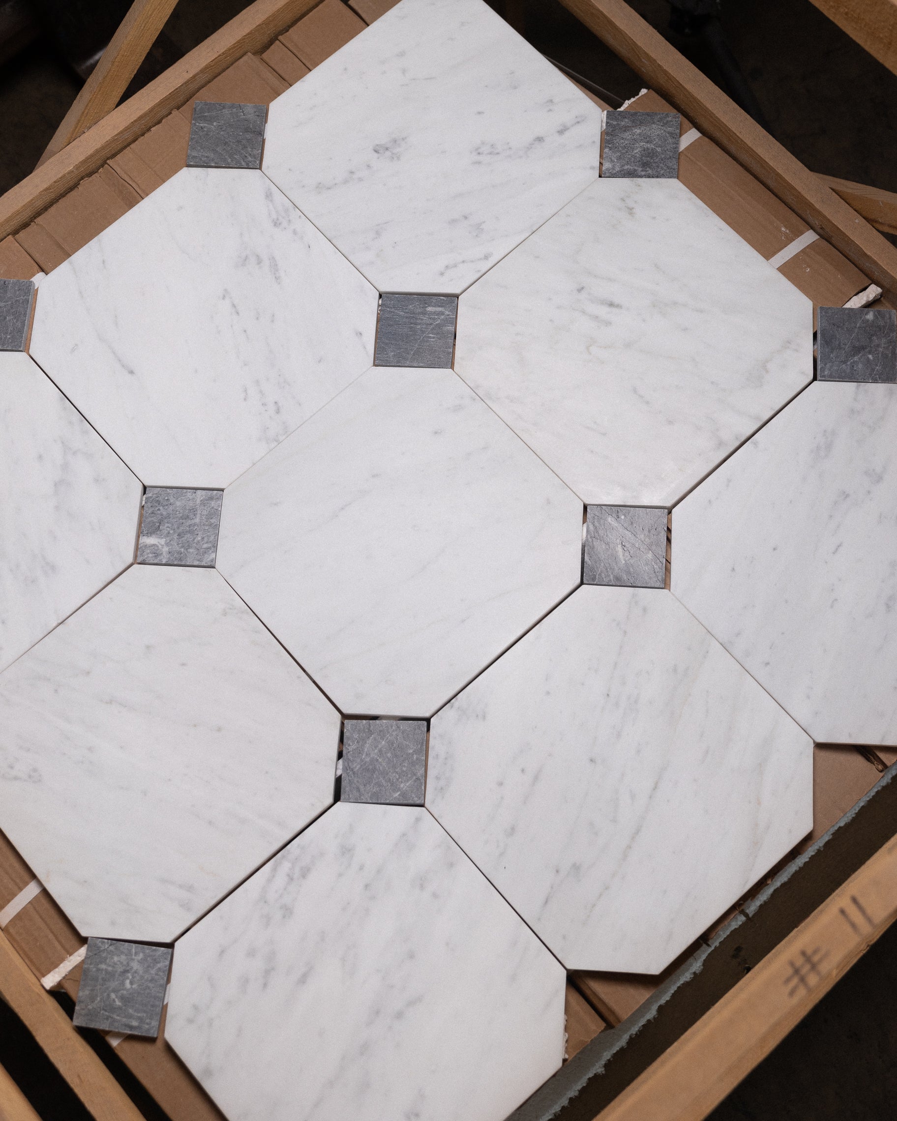 Carrara 12" Octagon