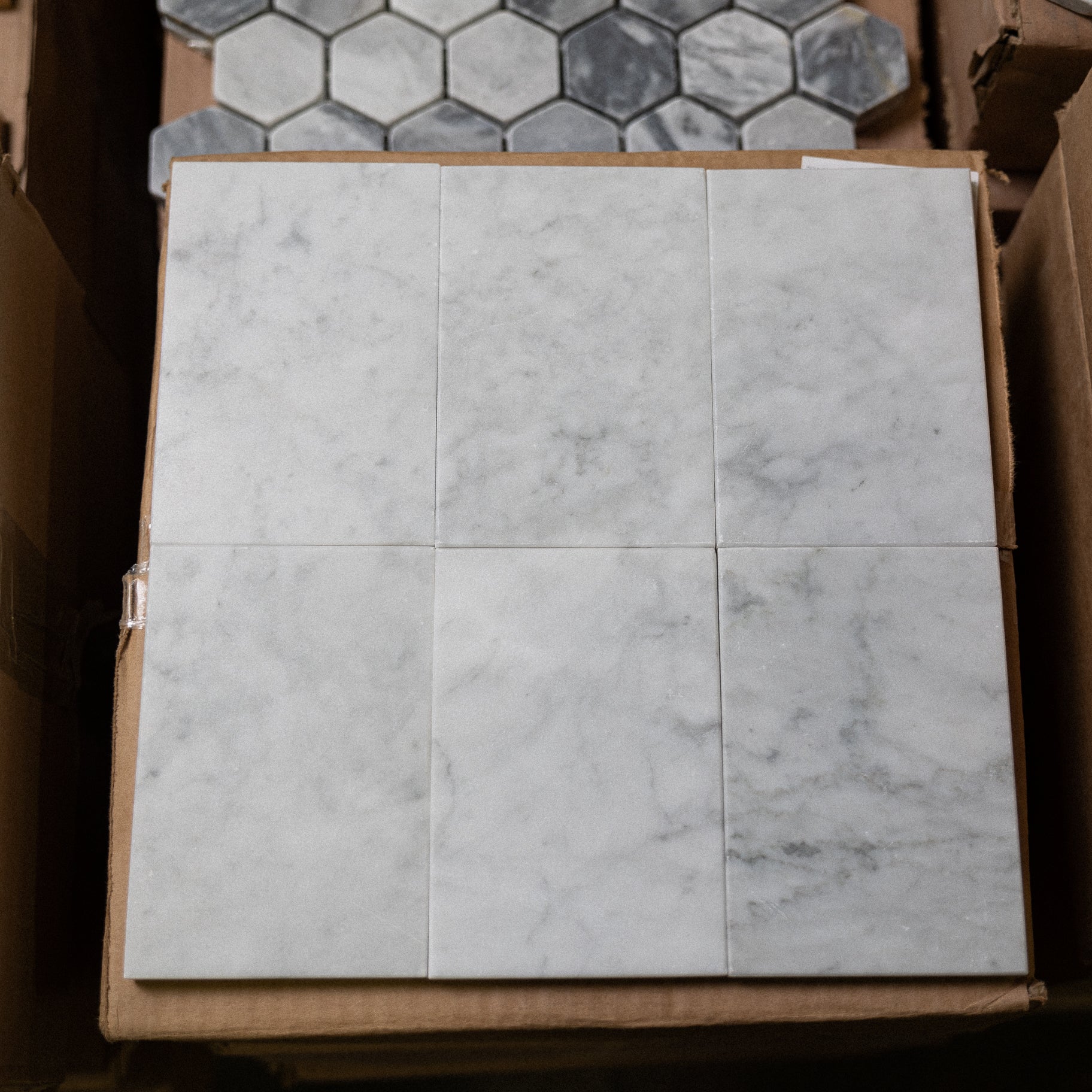 Carrara Honed 4"x6" Honed