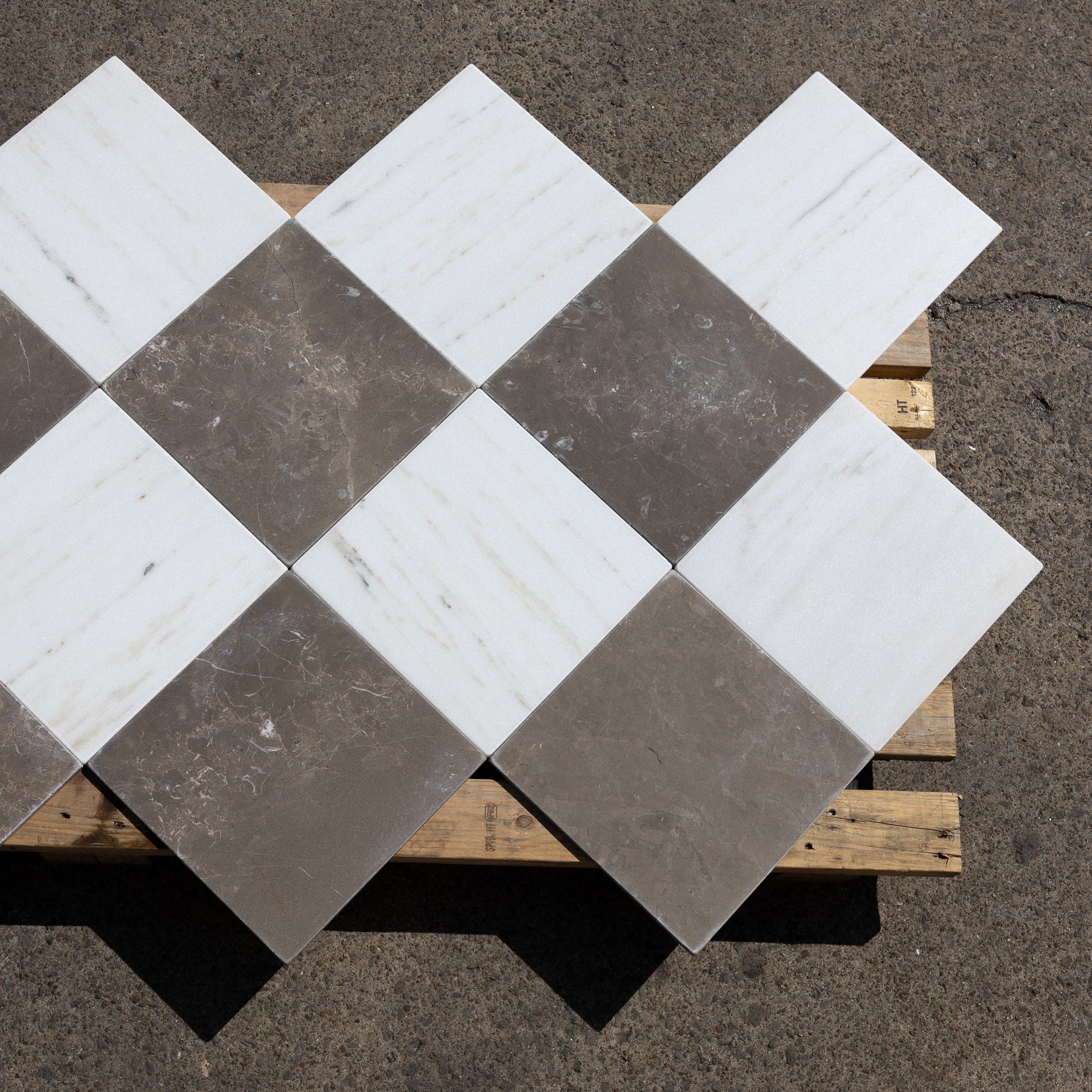 Colorado Calacatta & Cafe Tenayo 12"x12" Tumbled