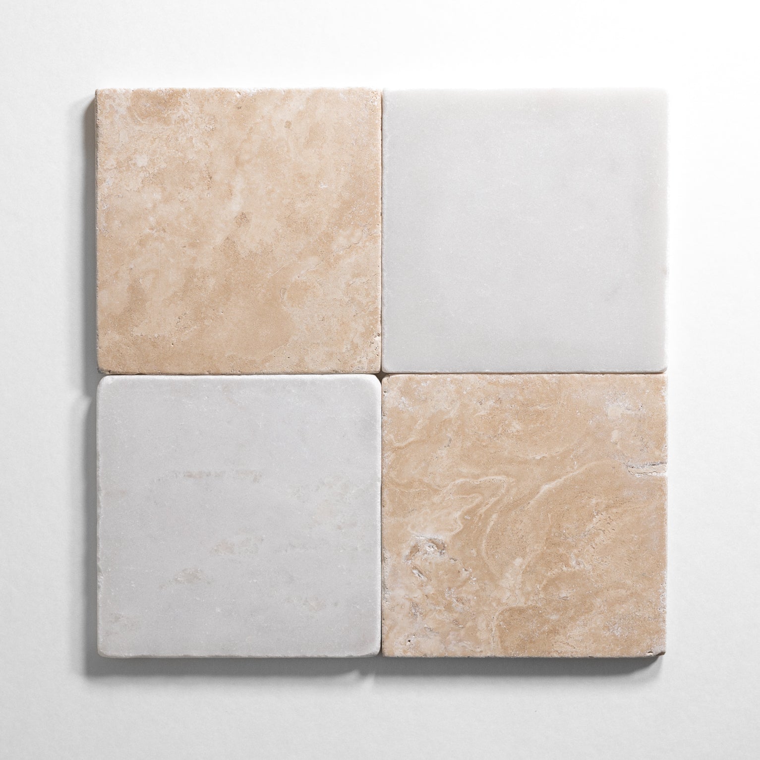 Bianco & Durango 6"x6" Tumbled