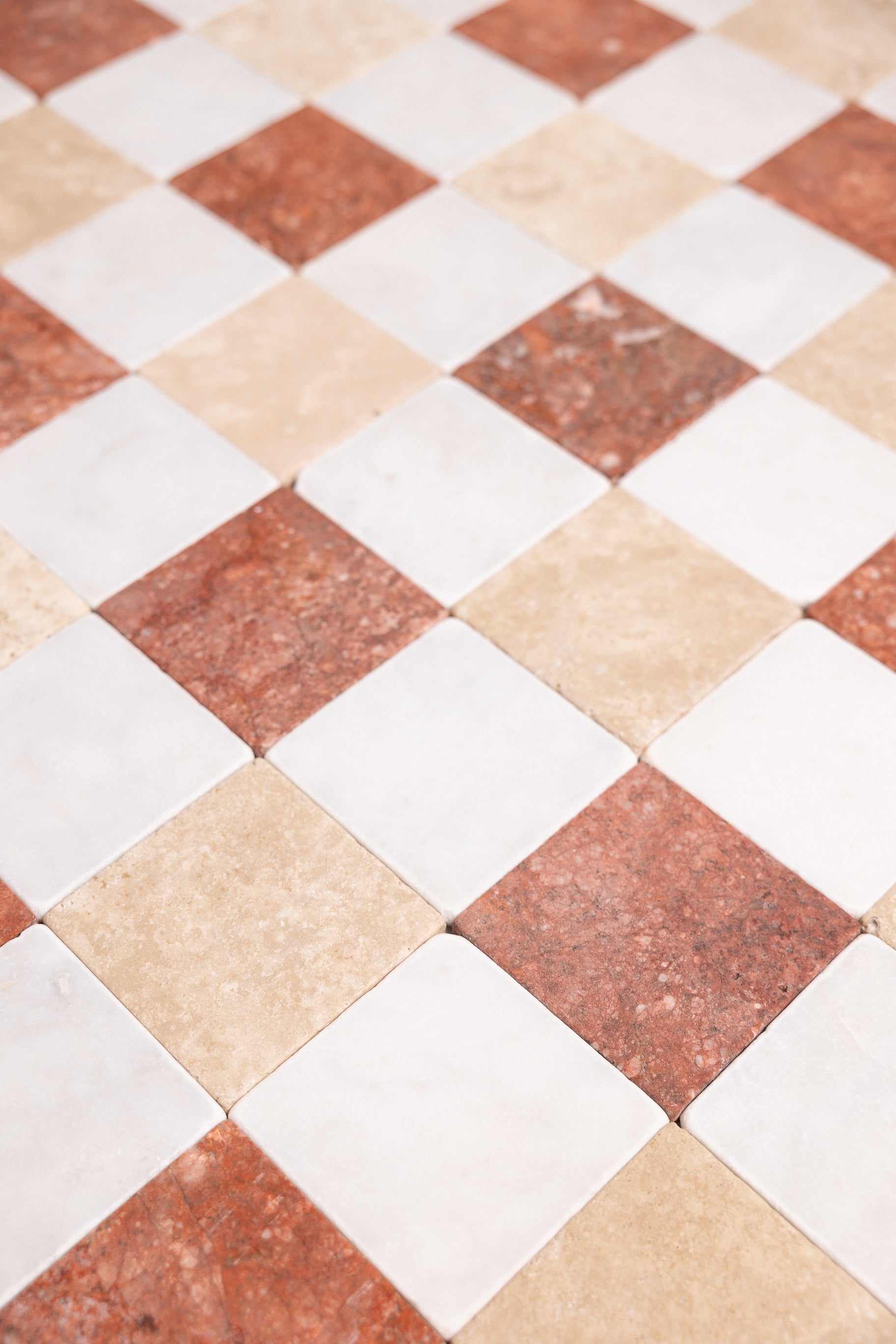 Carolina Pattern 4"x4" Tumbled - Castelli Marble