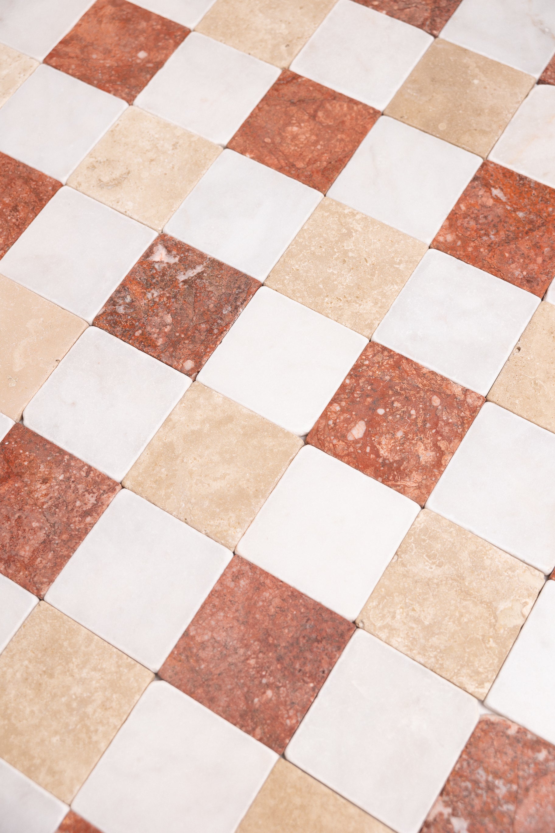 Carolina Pattern 4"x4" Tumbled - Castelli Marble