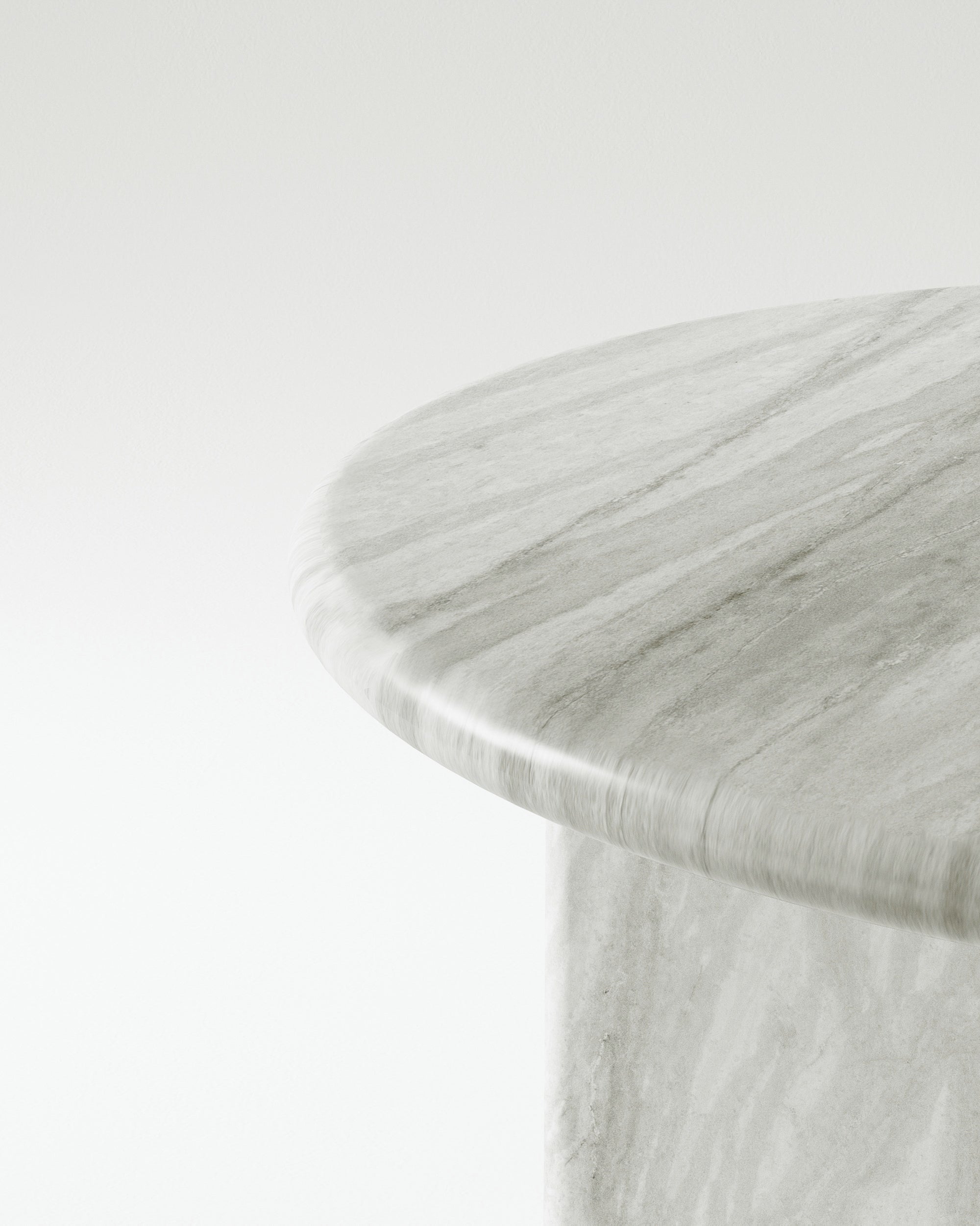 Silver Mist Circular coffee table Petite - Castelli Marble