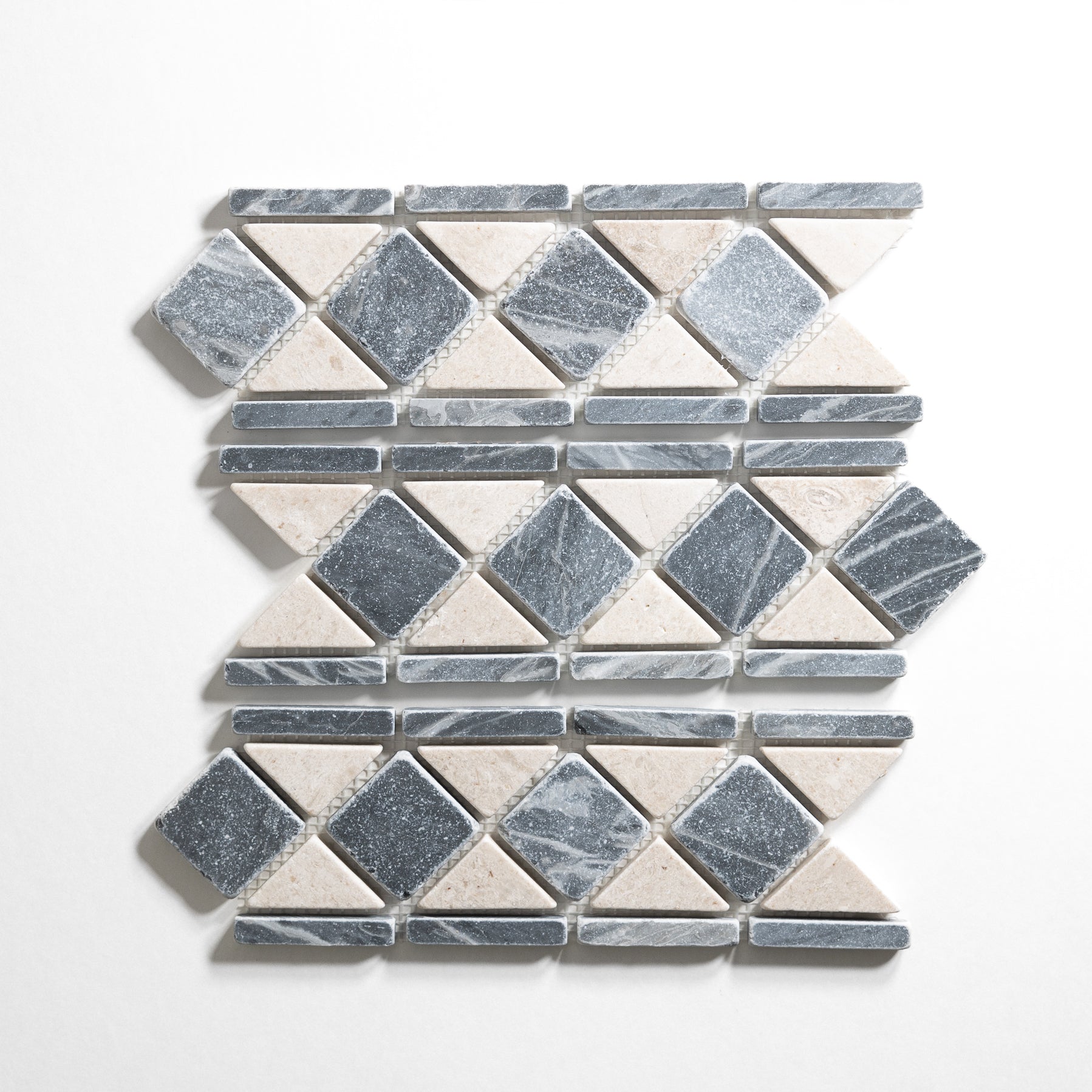 Sierra Limestone & Bardiglio Nuvolato Greek Border