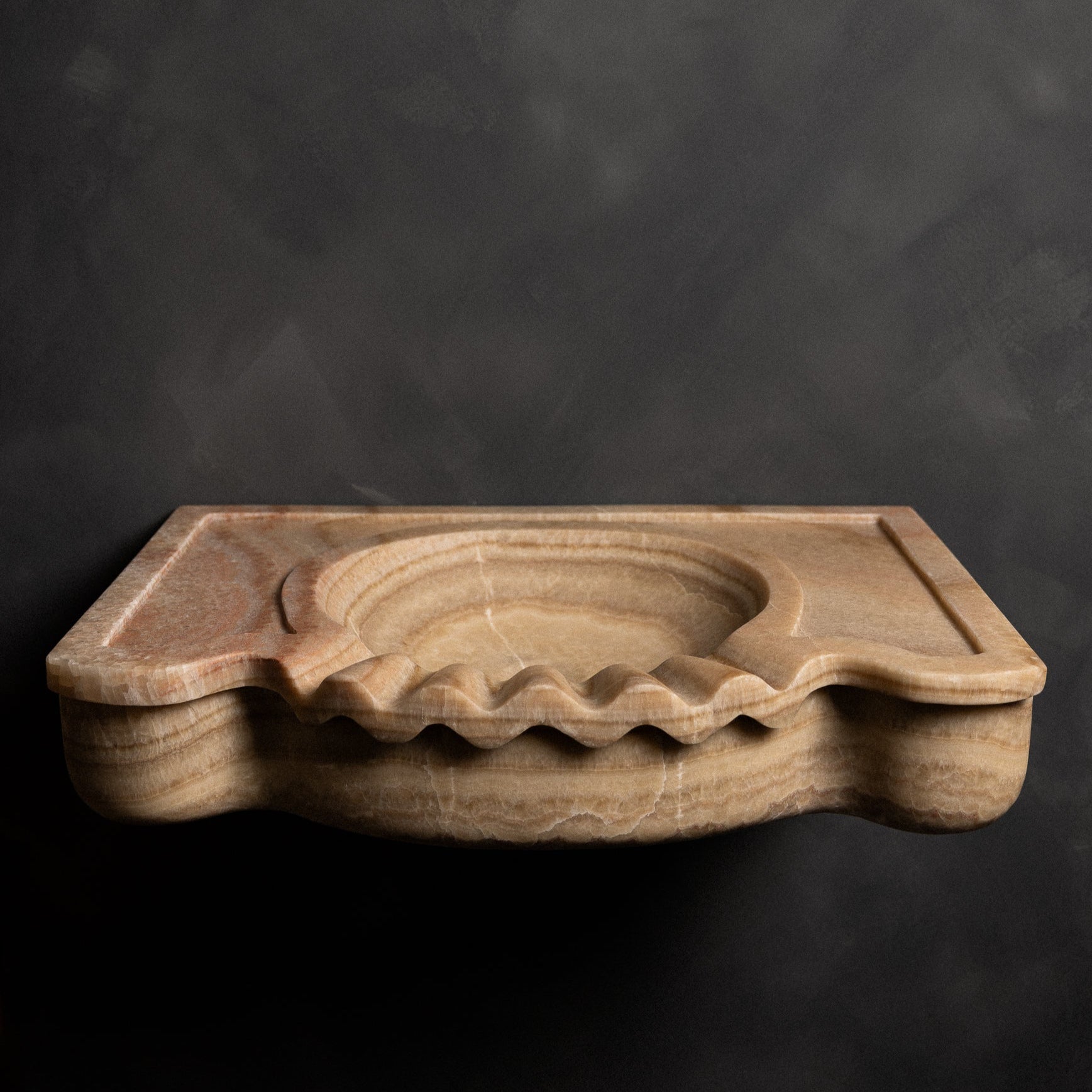 Honey Onyx Floating sink - Castelli Marble