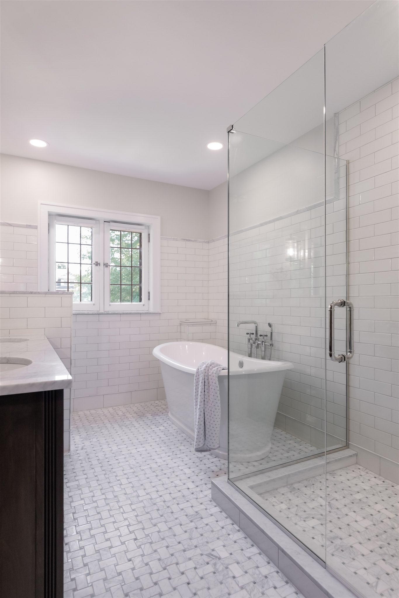 Statuary / Bardiglio Basket Weave - Castelli Marble