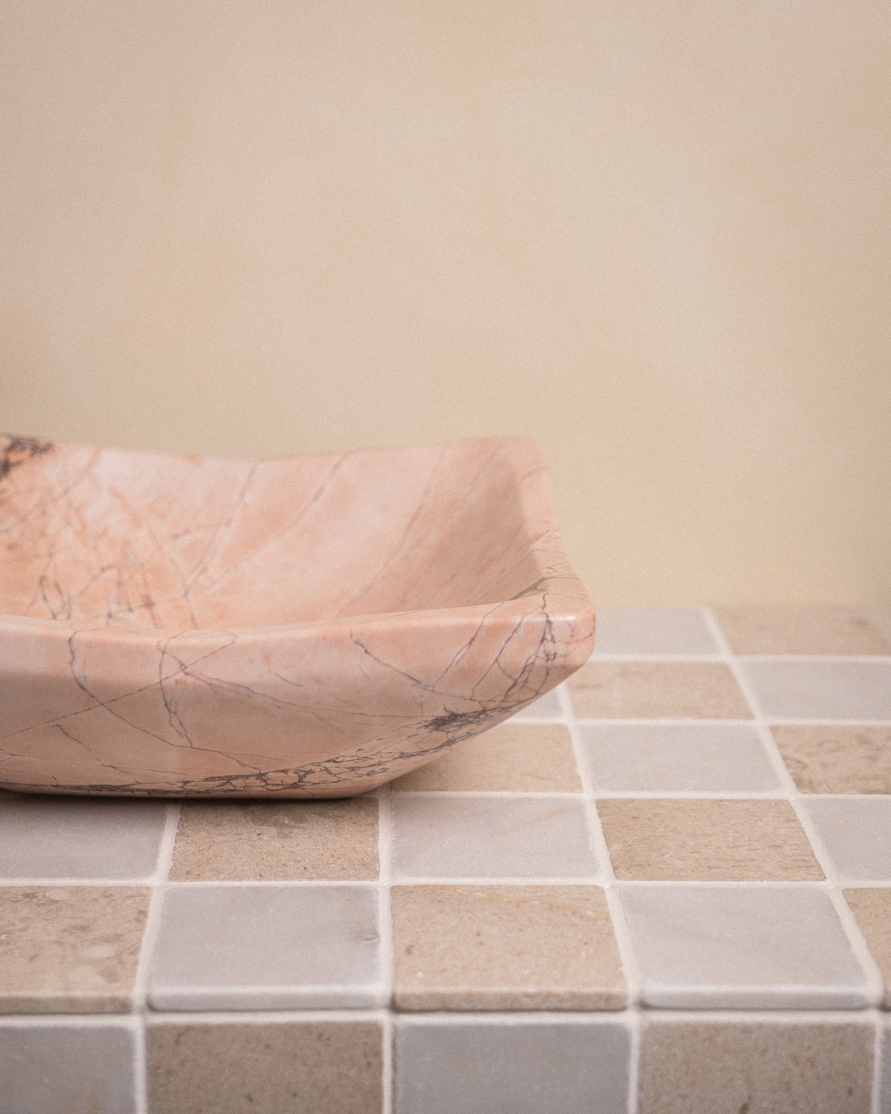 Rosa Salamon Vessel - Castelli Marble