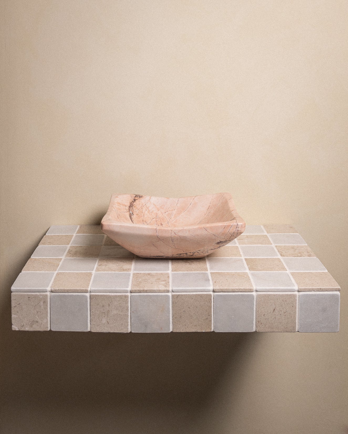Rosa Salamon Vessel - Castelli Marble