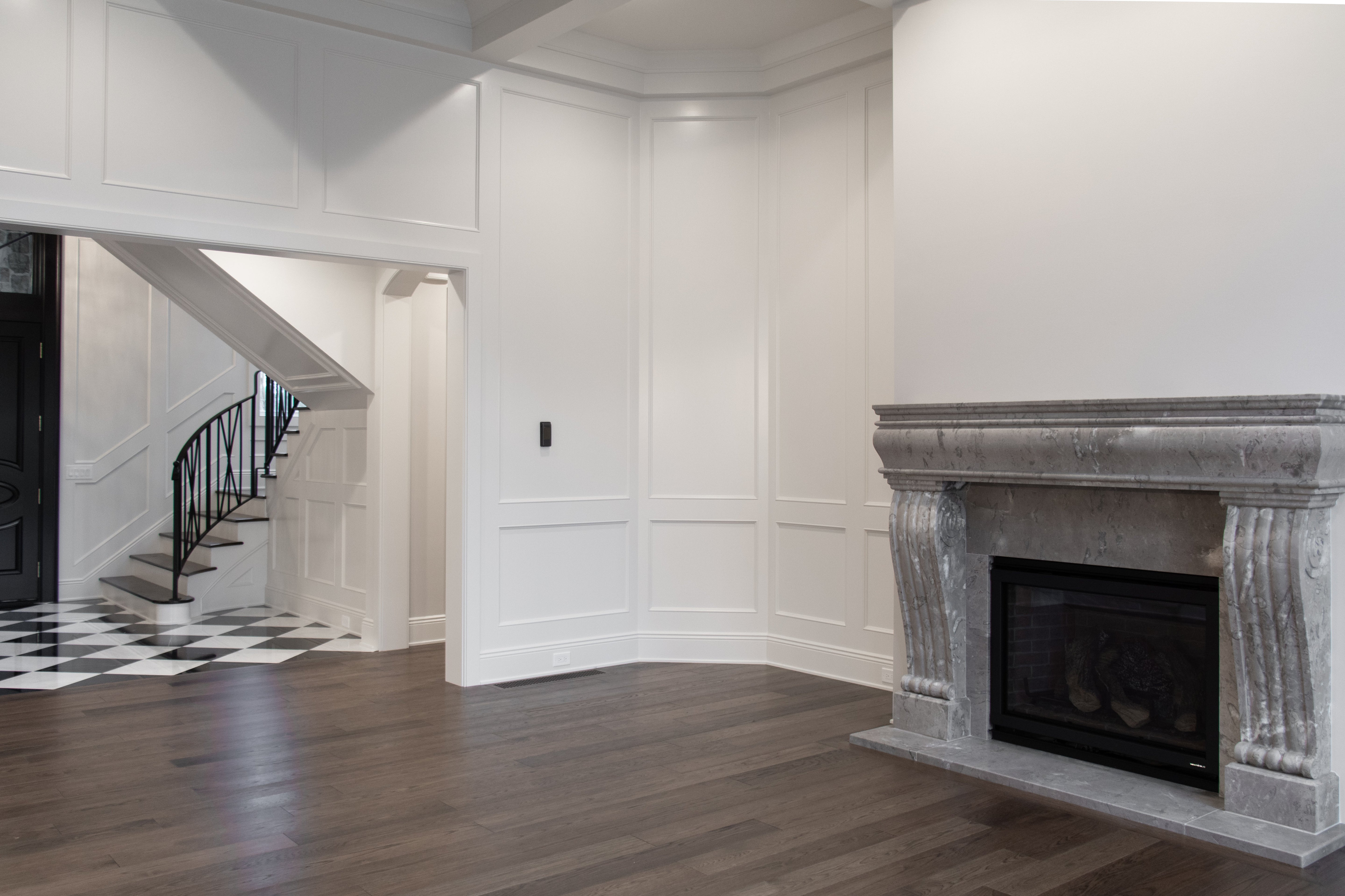Sage Gray Fireplace - Castelli Marble