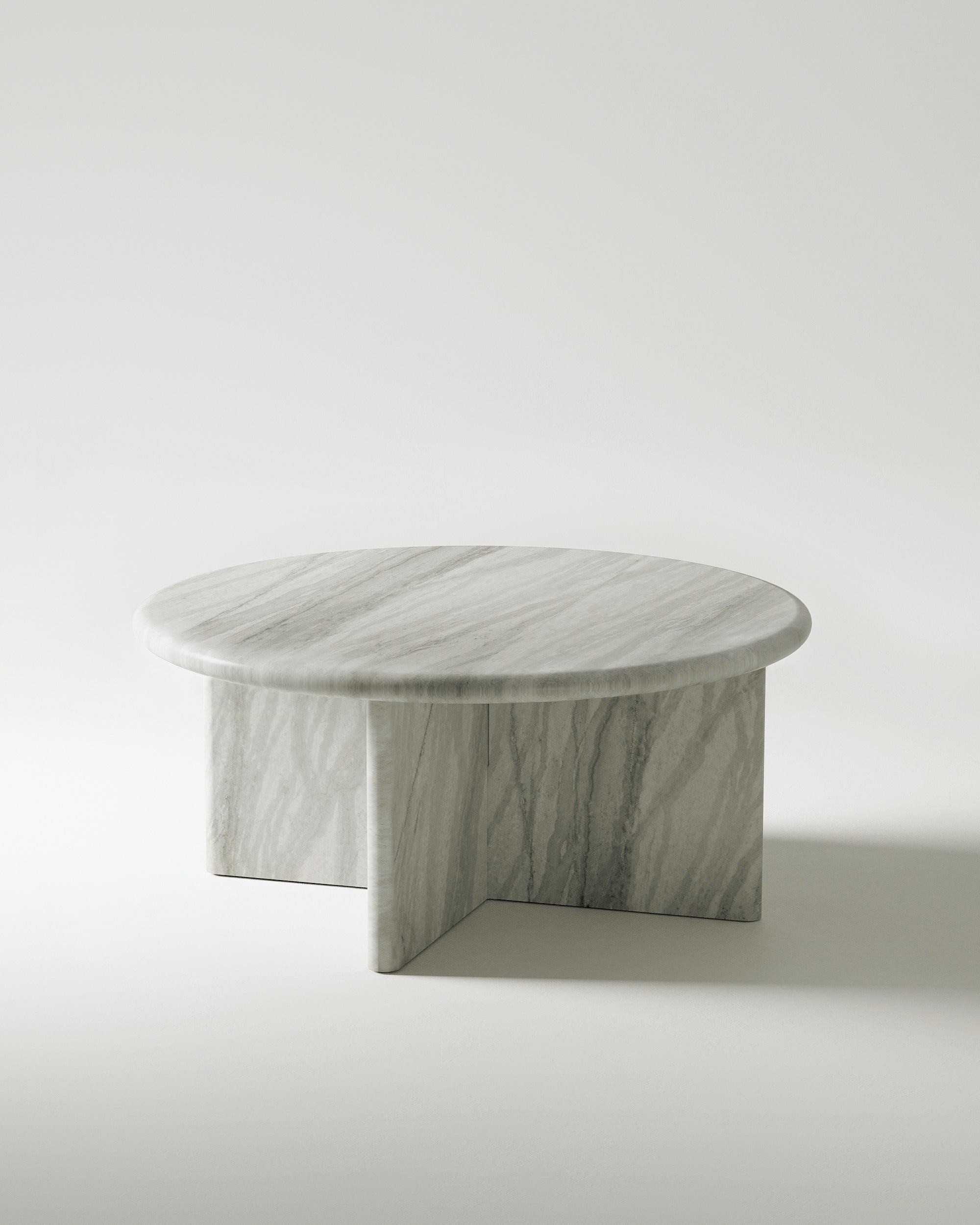 Silver Mist Circular coffee table Petite - Castelli Marble