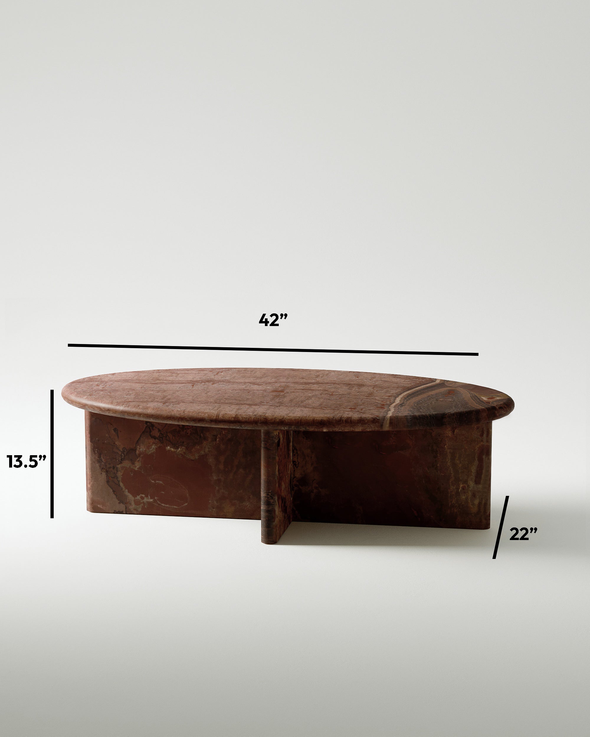 Red Onyx Coffee Table Petite