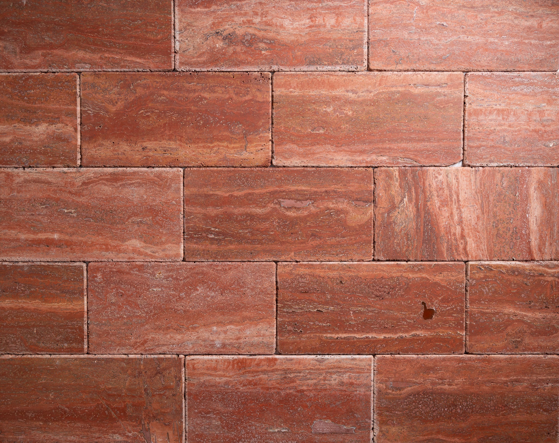 Red Limestone 6"x12" Tumbled