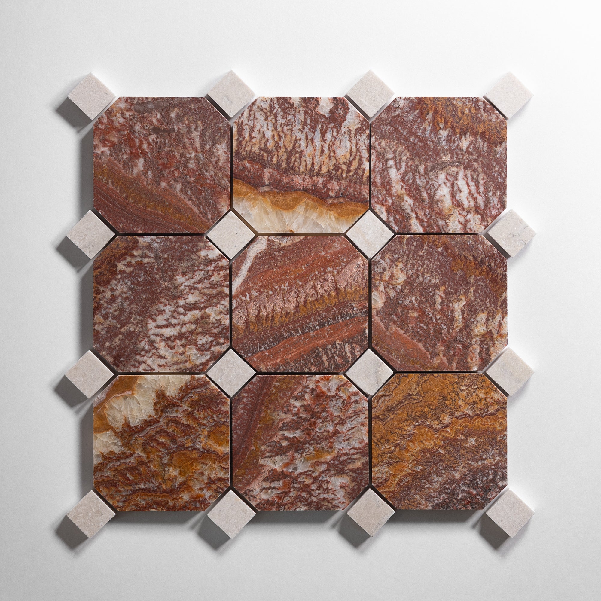Red Onyx 4" Octagon