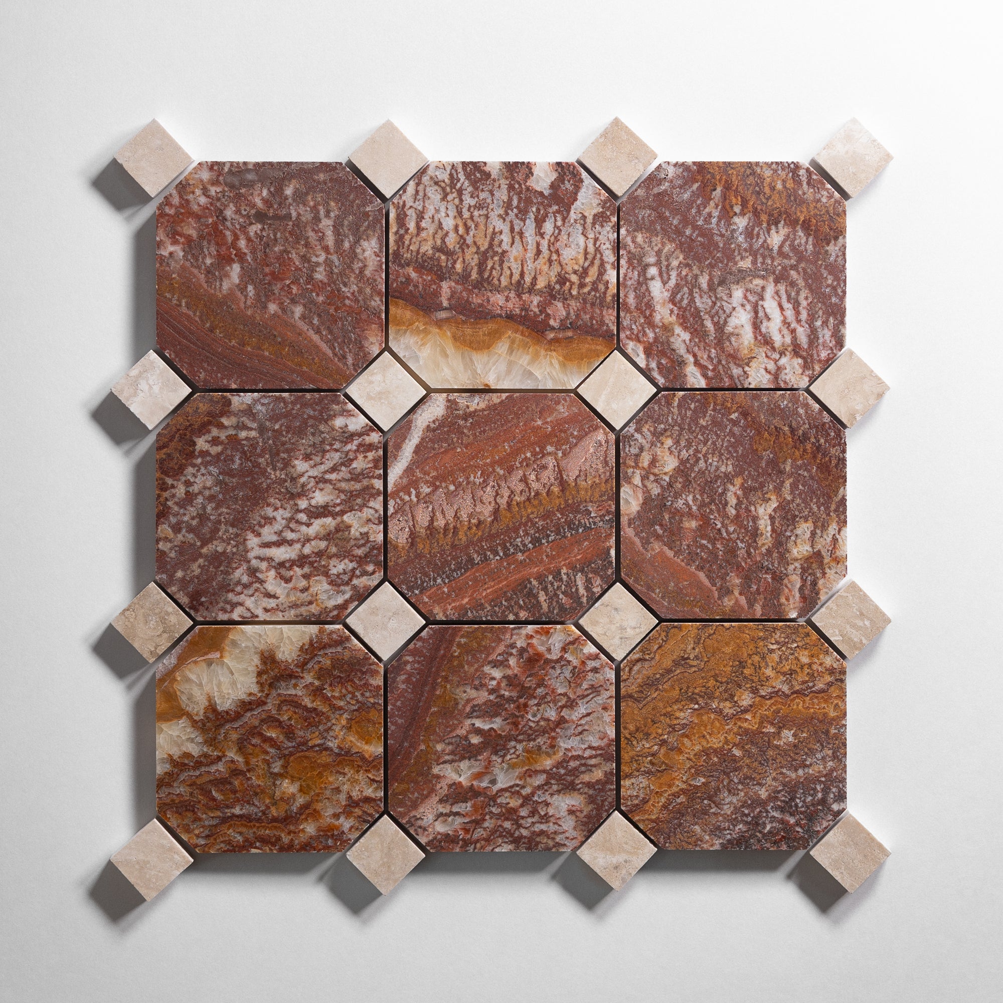 Red Onyx 4" Octagon