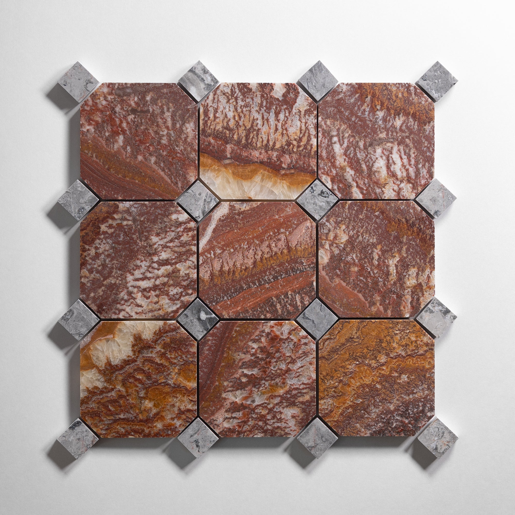 Red Onyx 4" Octagon