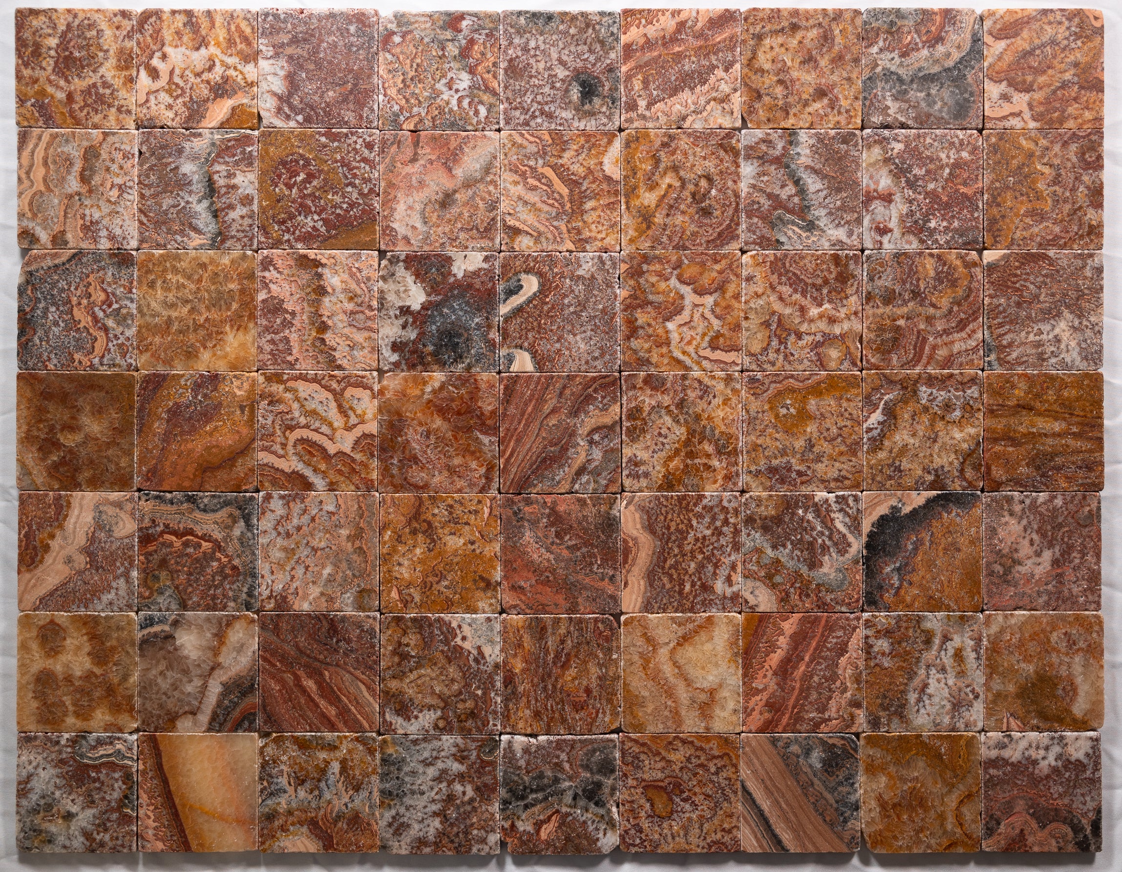 Red Onyx 4"x4" Tumbled