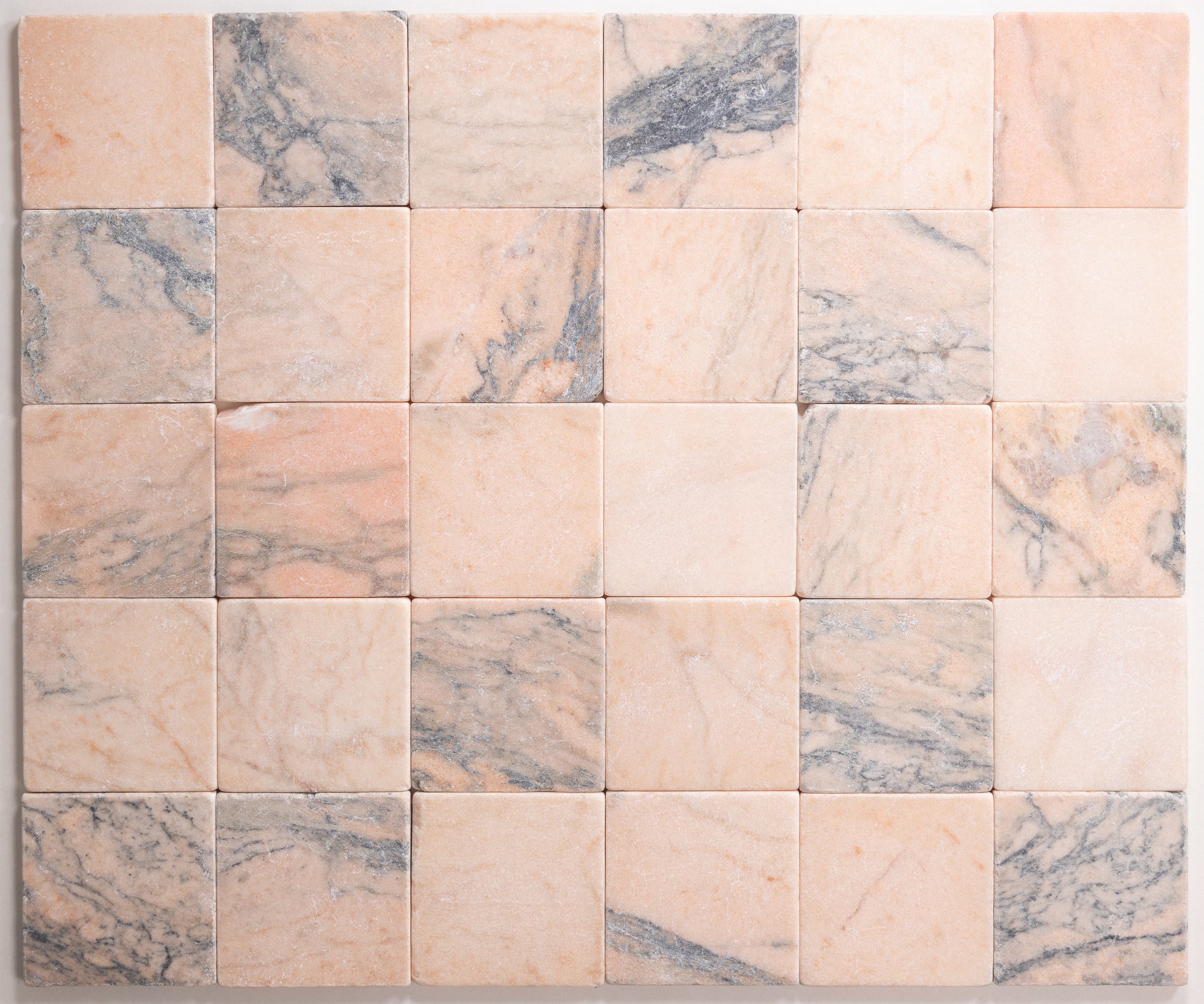 Rosso Portugalo 4"x4" Tumbled - Castelli Marble