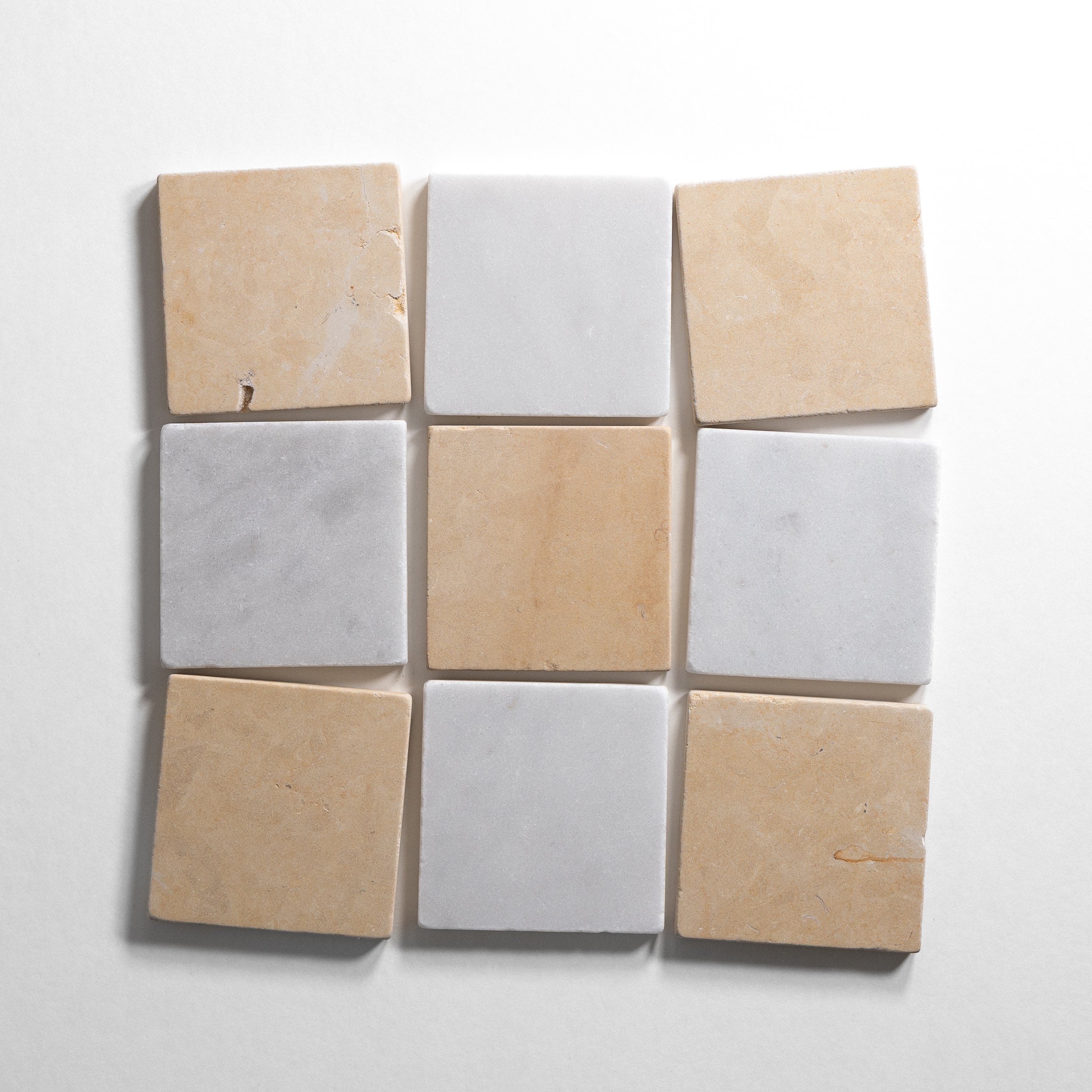 San Mateo & Bianco 4"x4" Tumbled
