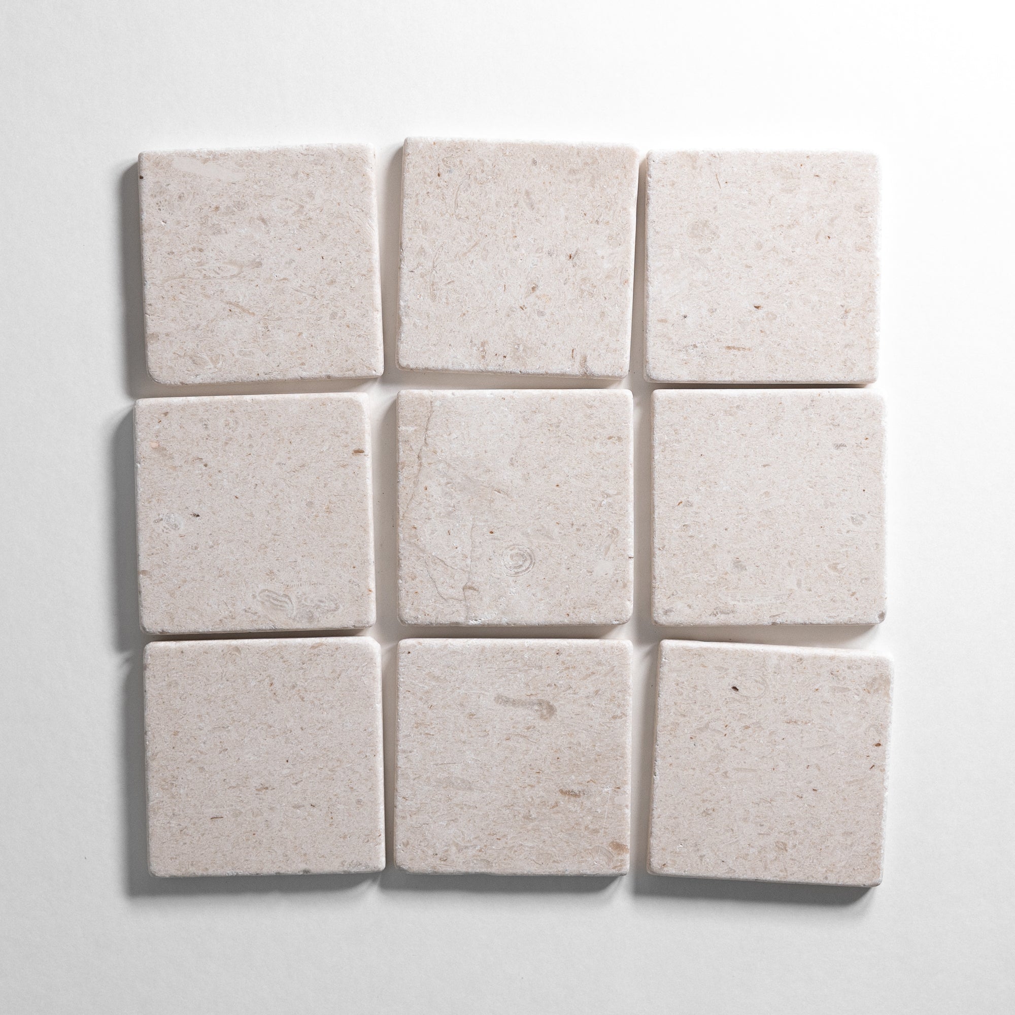 Sierra Limestone 4"x4" tumbled