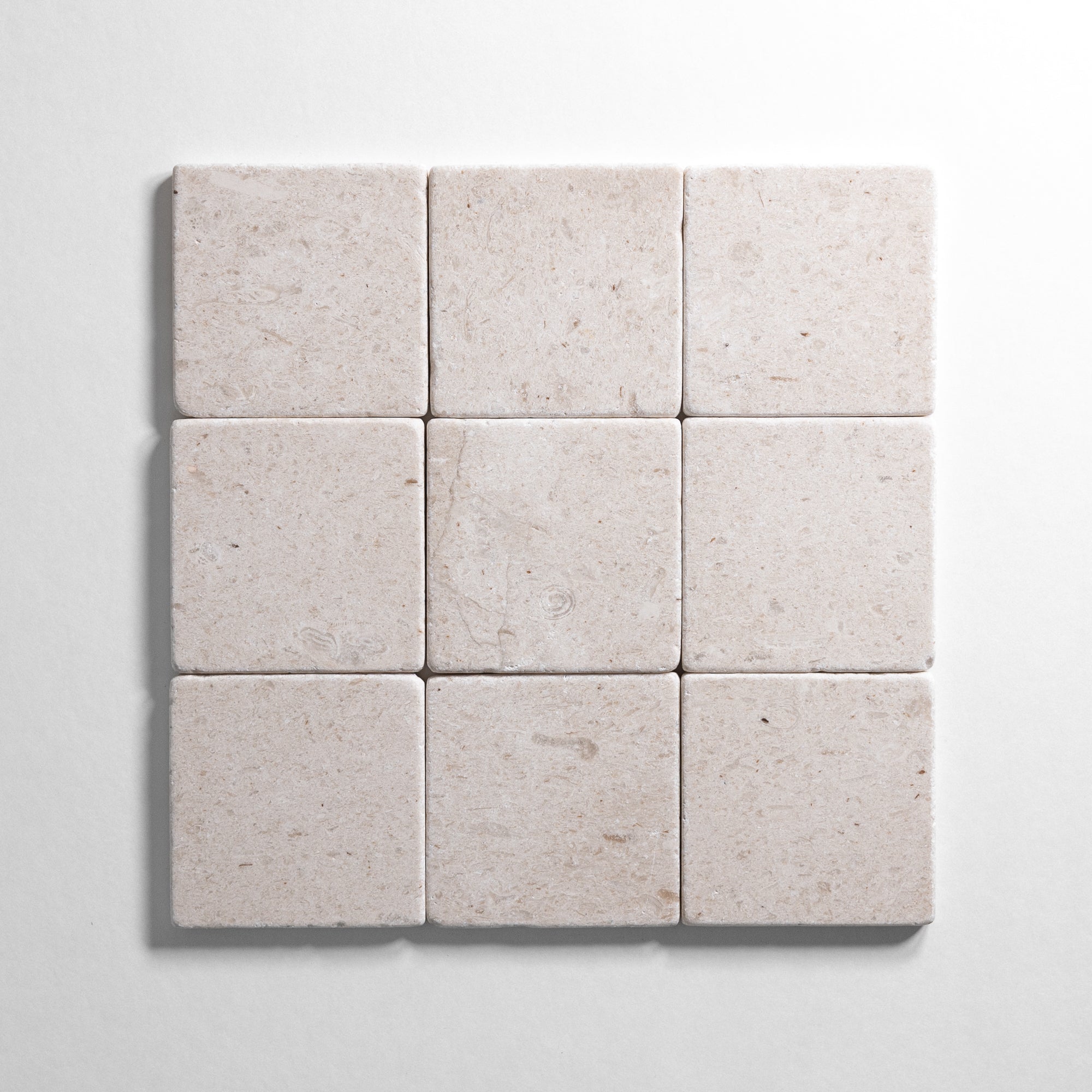 Sierra Limestone 4"x4" tumbled