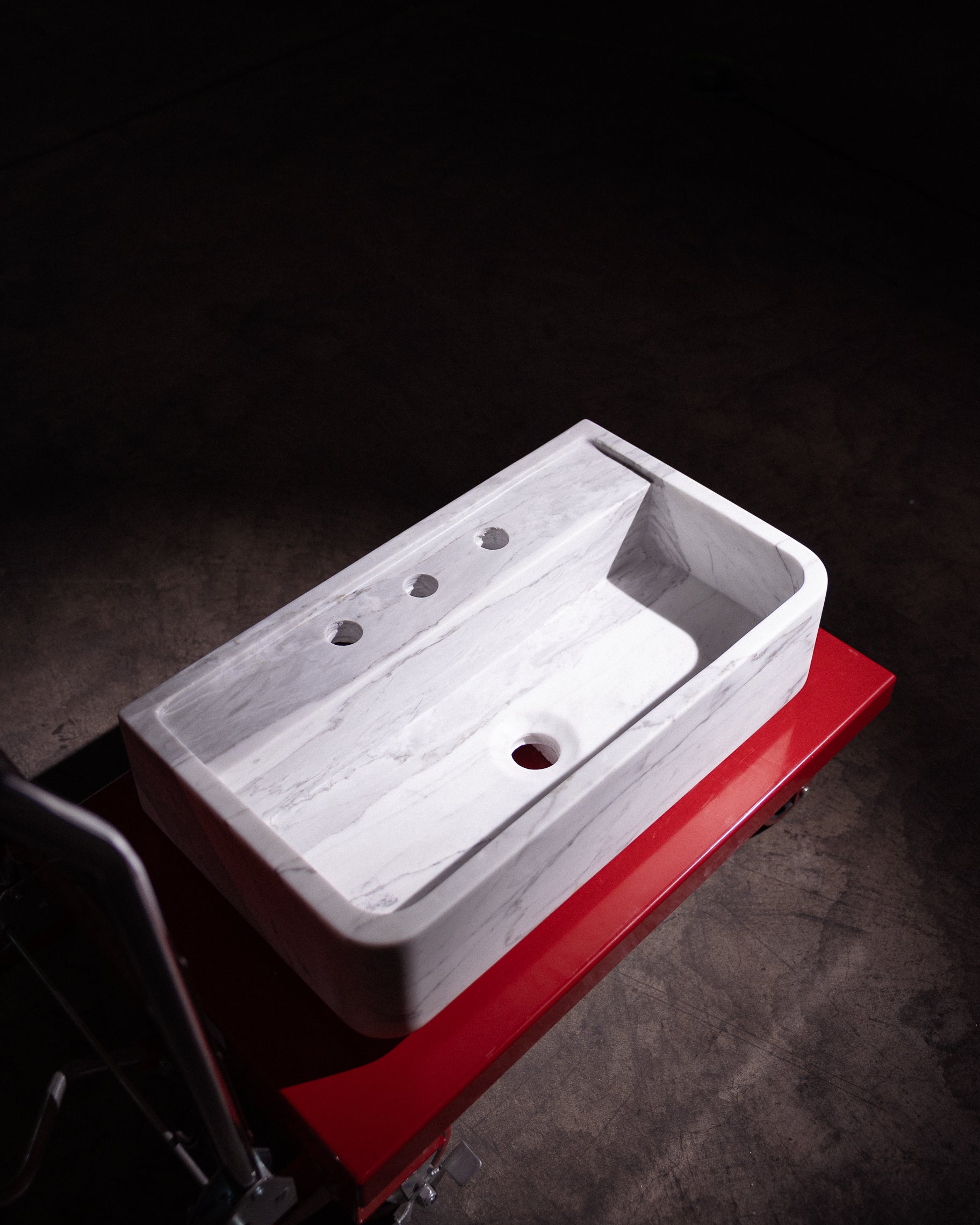 Statuary Sink Vessel 3 Hole deck mount