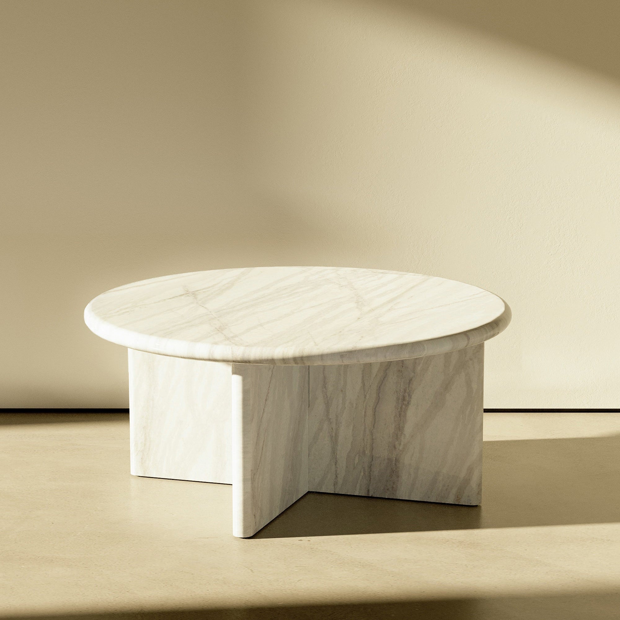 Silver Mist Circular coffee table Petite - Castelli Marble