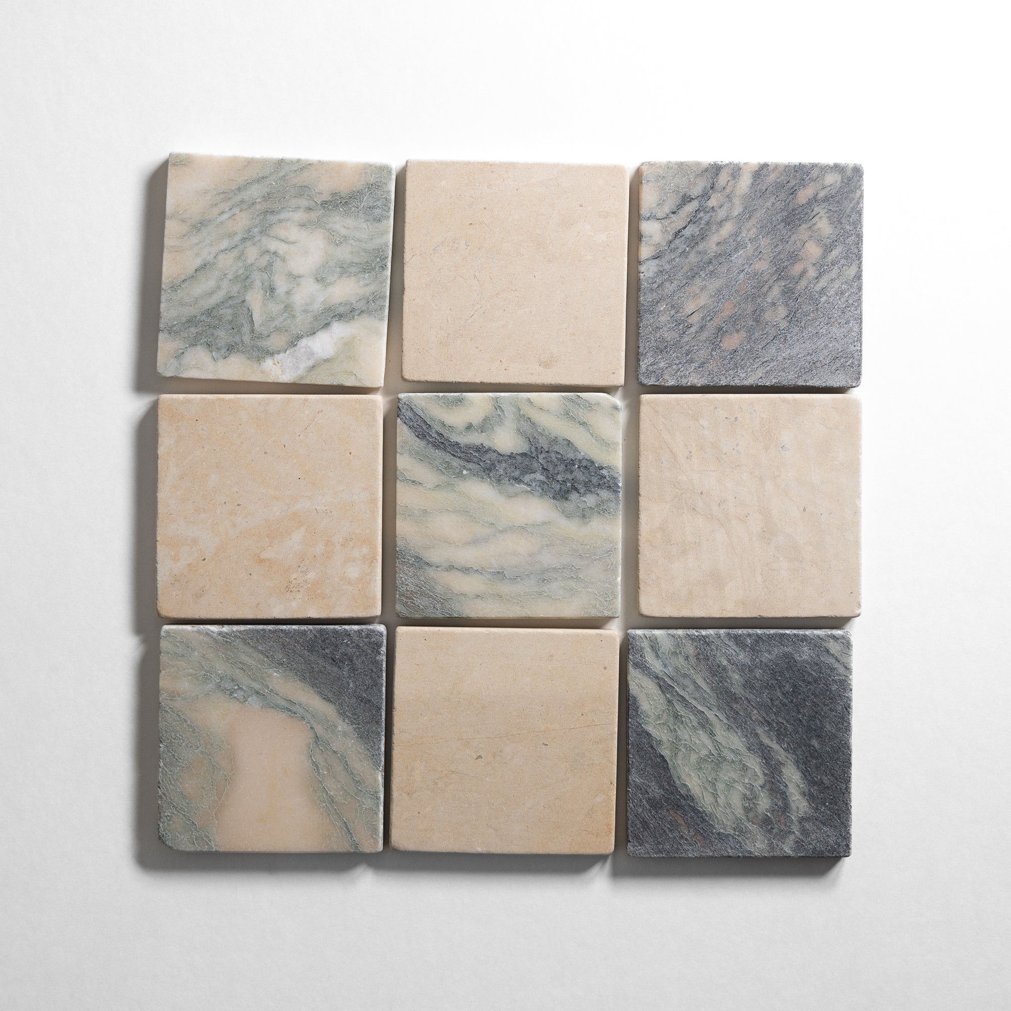 Thala Beige & Cipollino Ondulato 4"x4" Tumbled