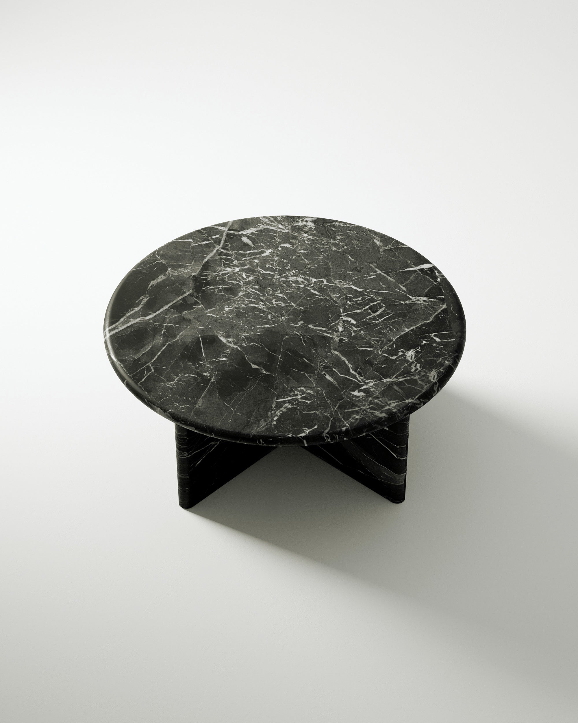 Nero Circular Coffee Table Petite - Castelli Marble