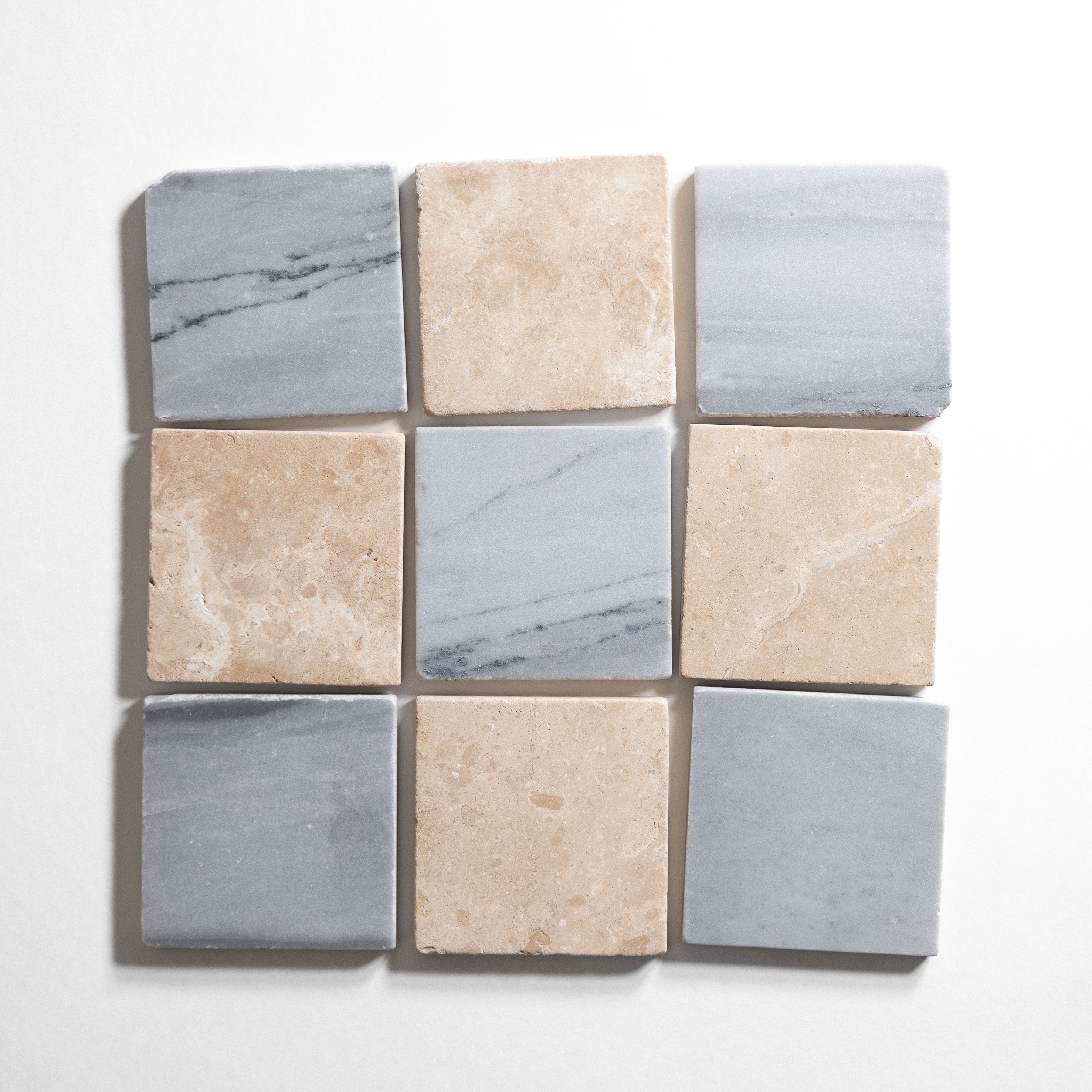 Aspen Gray & Durango 4"x4" Tumbled