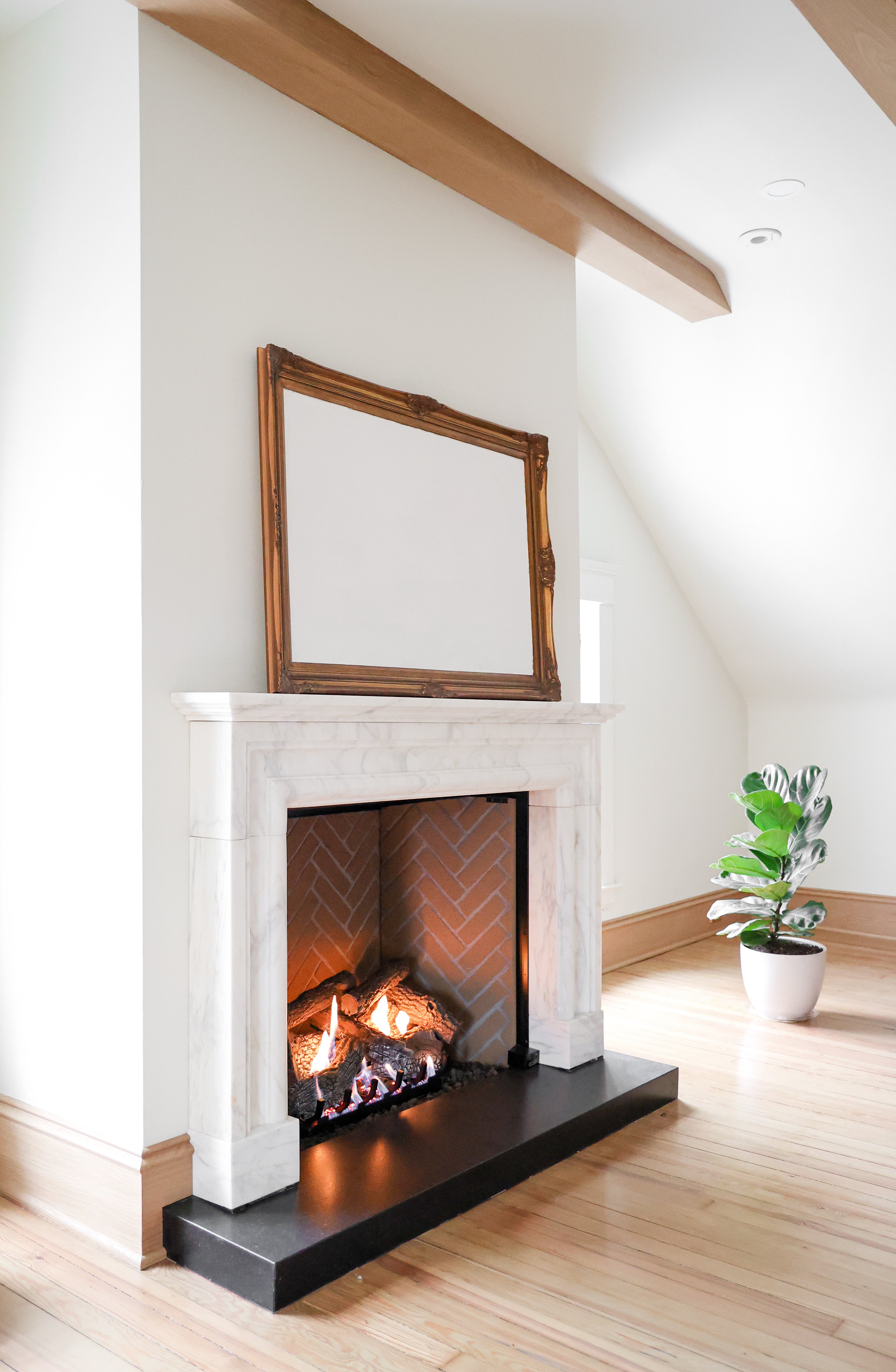 Calacatta Marble Fireplace