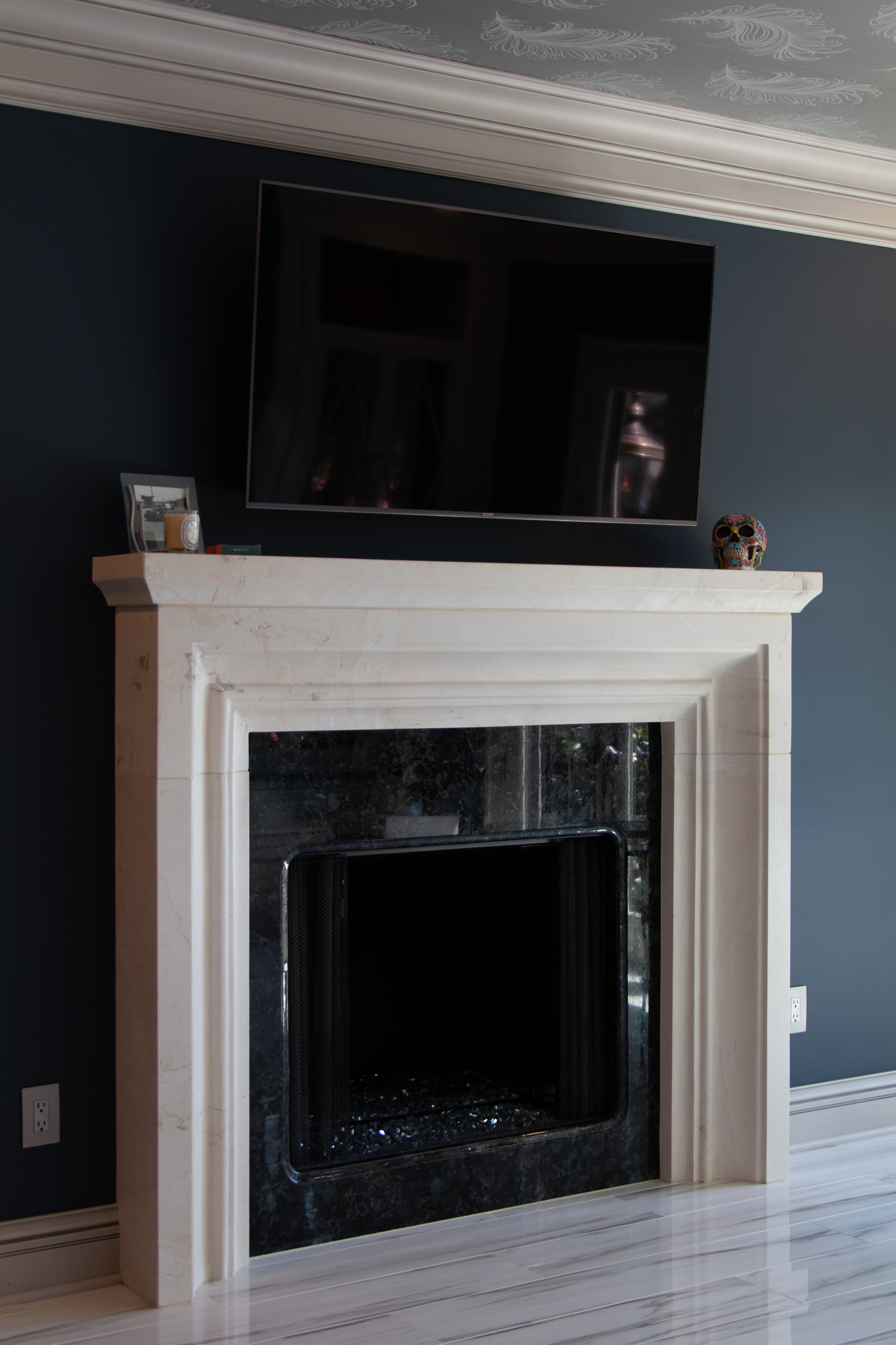 Crema Marble 70” X 64”
