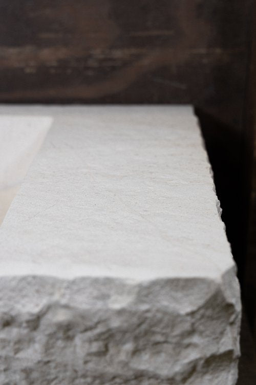 Crema Chiseled Marble Sink