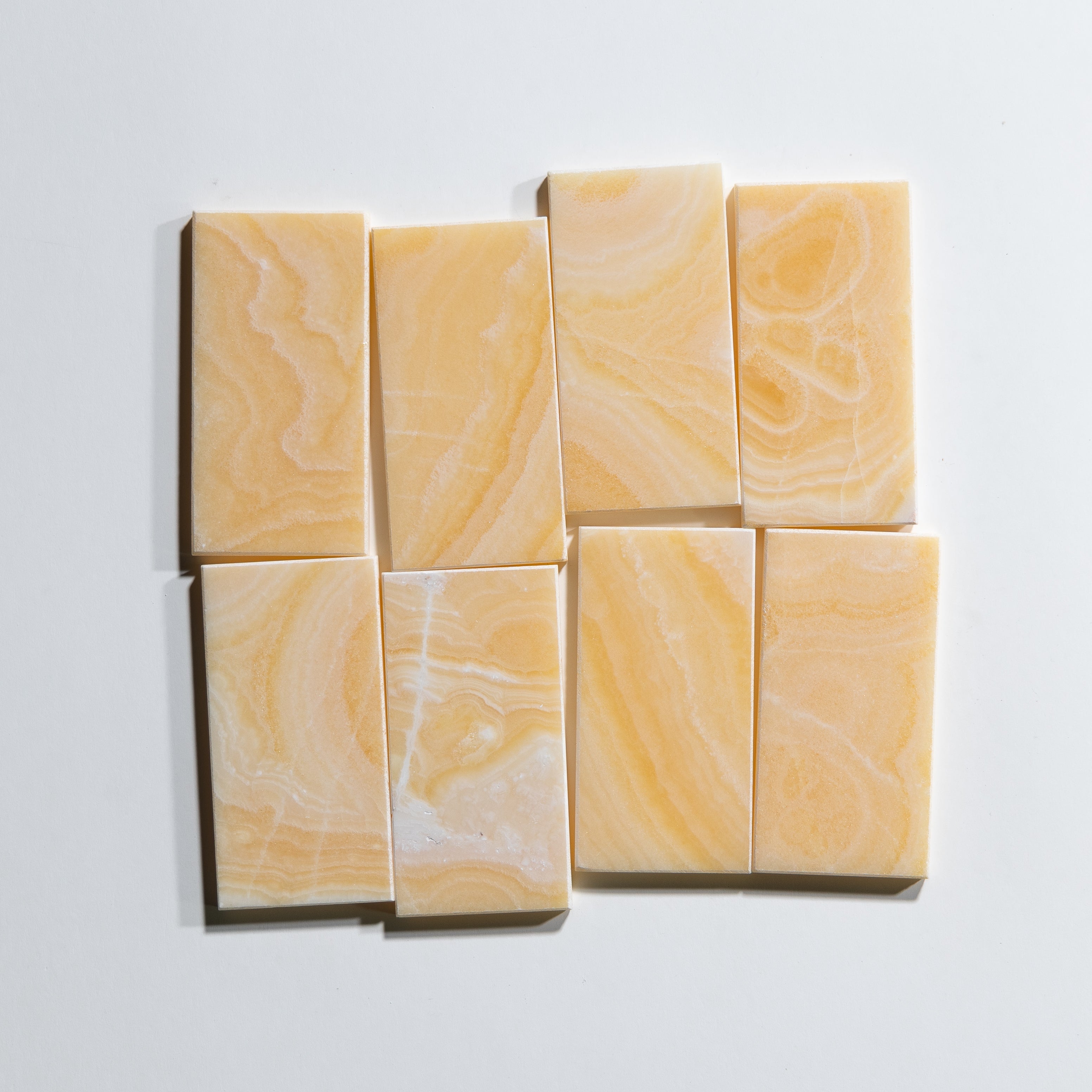 Glacier White & Honey Onyx Marble Tile