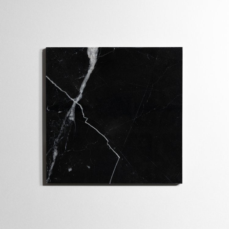 Nero St. Gabriel 12" x 12" - Castelli Marble