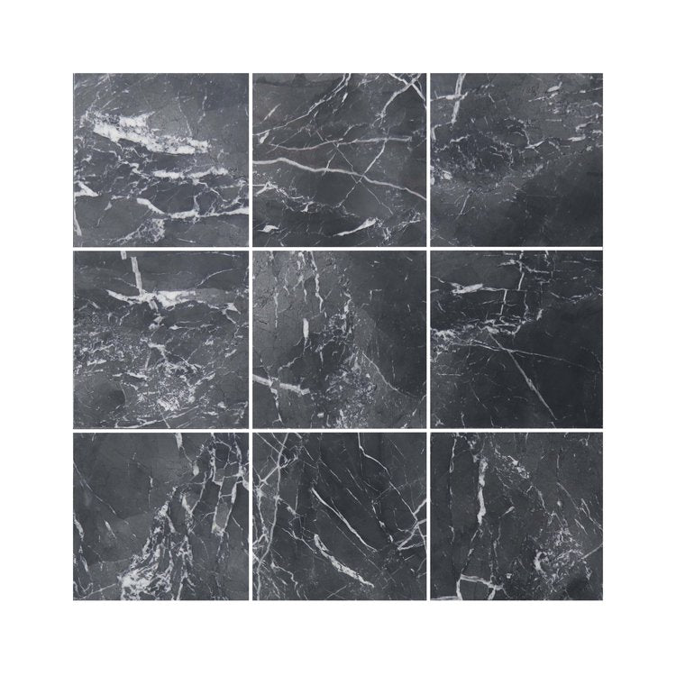 Nero Marble Mosaic Tile Gabriel Brushed Finish Tile