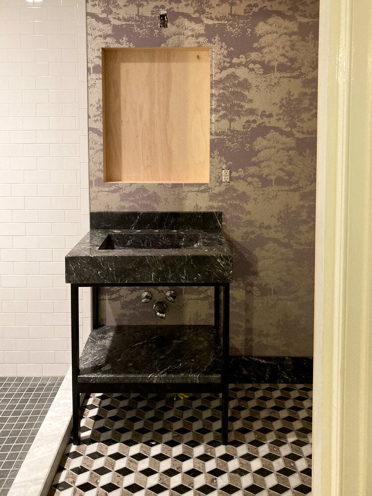 Nero St. Gabriel Europa Block - Castelli Marble