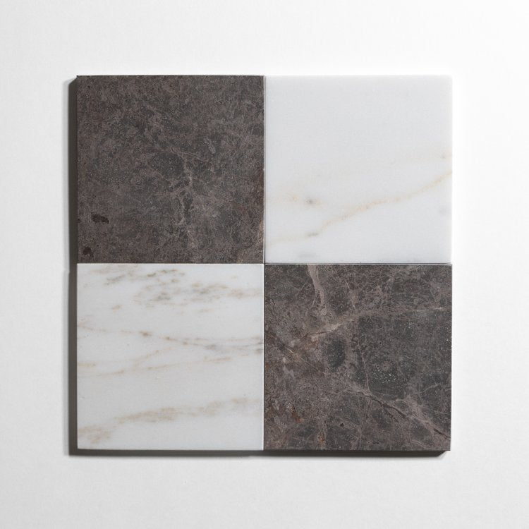 New St. Laurent Combinations Marble | Checkered Marble Wall Tile