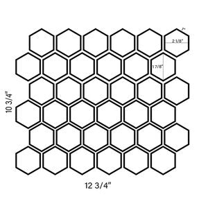 New St. Laurent Hexagon Mosaic Tiles