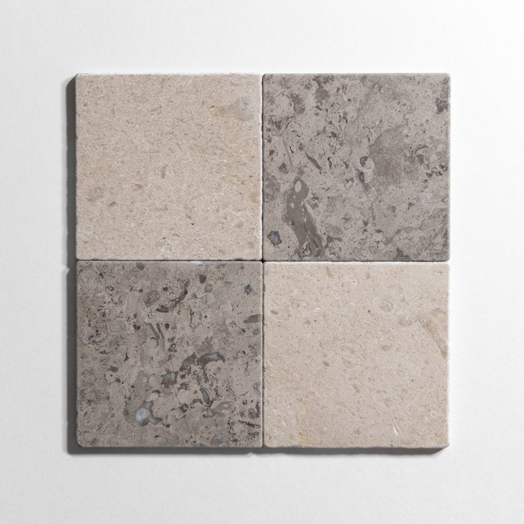 Sage Gray Checkered Marble Wall Tile