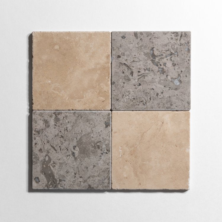 Sage Gray Tumbled Combinations Marble