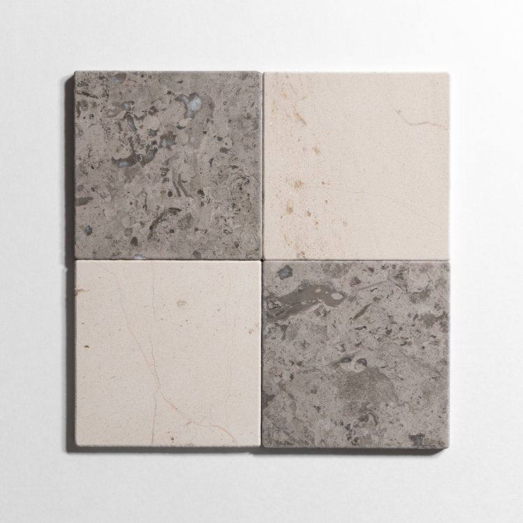 Sage Gray Tumbled Combinations - Castelli Marble