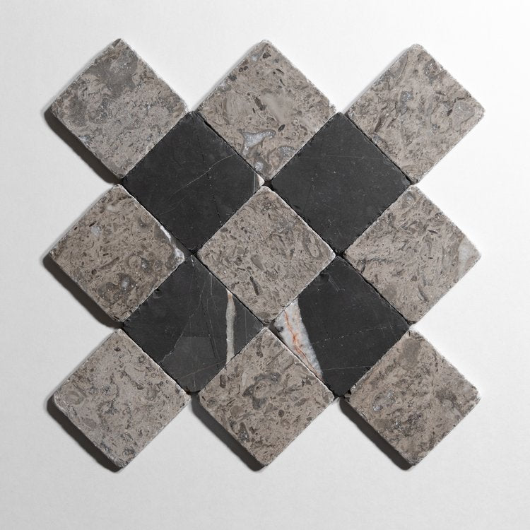 Sage Gray Tumbled Combinations Marble