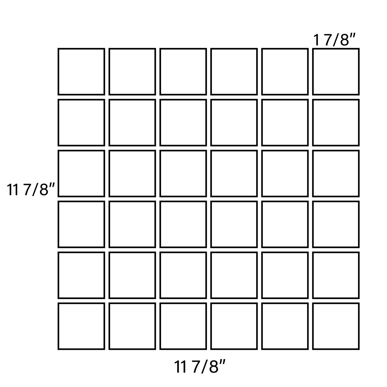 Crystal White 2" x 2" - Castelli Marble